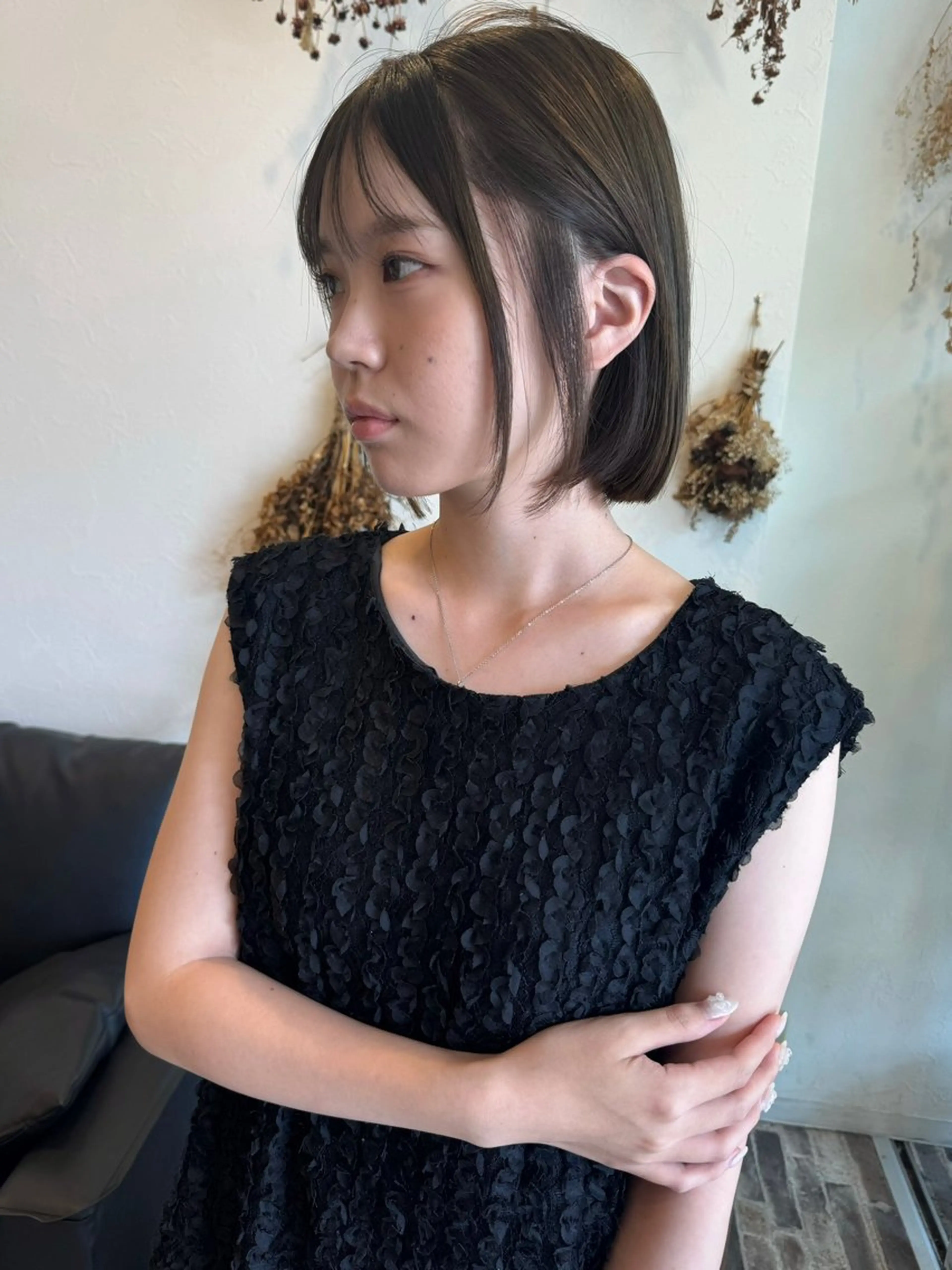 ショート カラー ベージュカラー 透明感カラー オリーブベージュ ボブ カット ヘアカラー トリートメント m ā l o.🌷 サカモトマイコのヘアスタイル