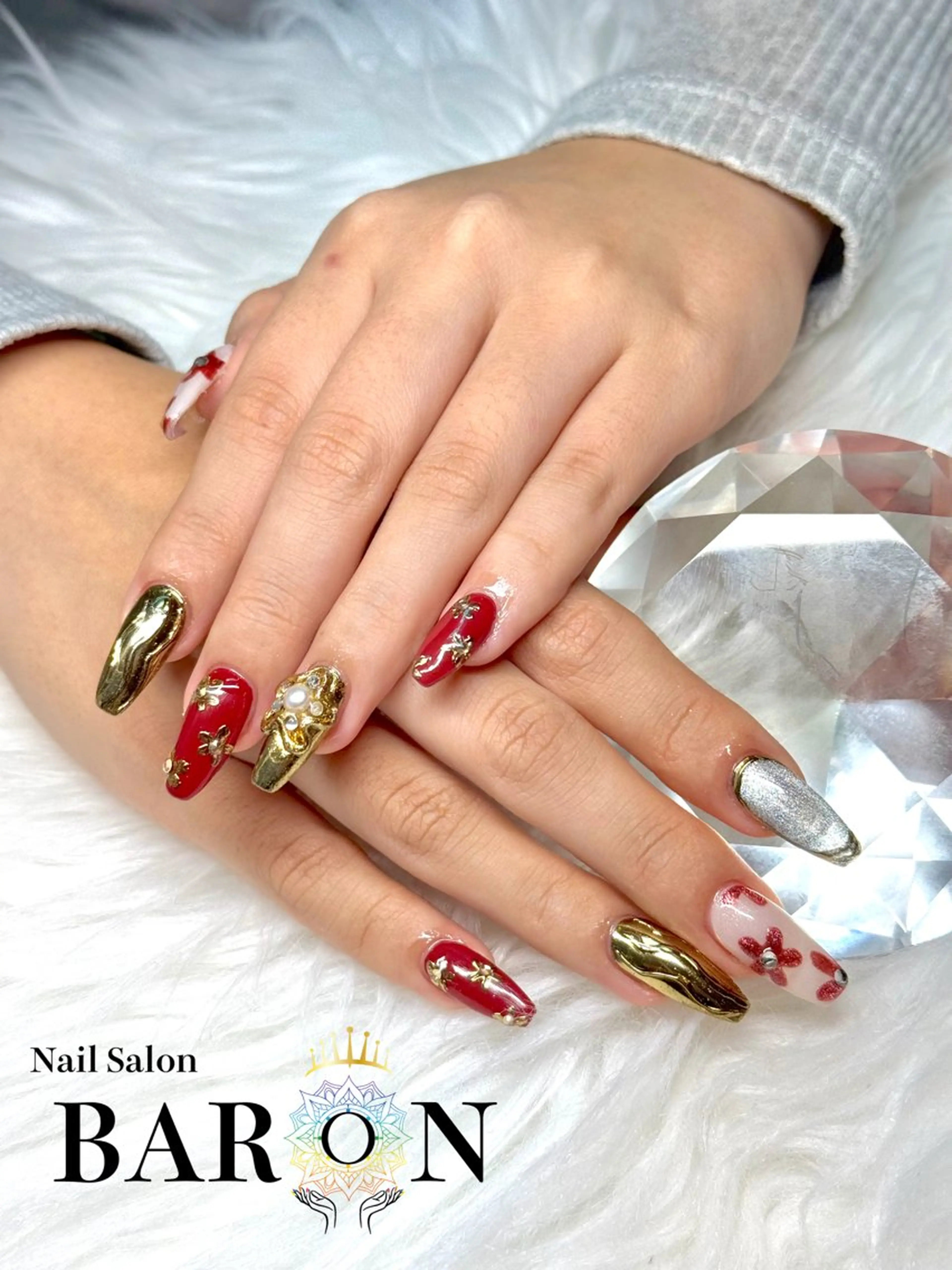 ネイル ハンドネイル BARON本厚木店 🐹RIN🐹のネイルデザイン