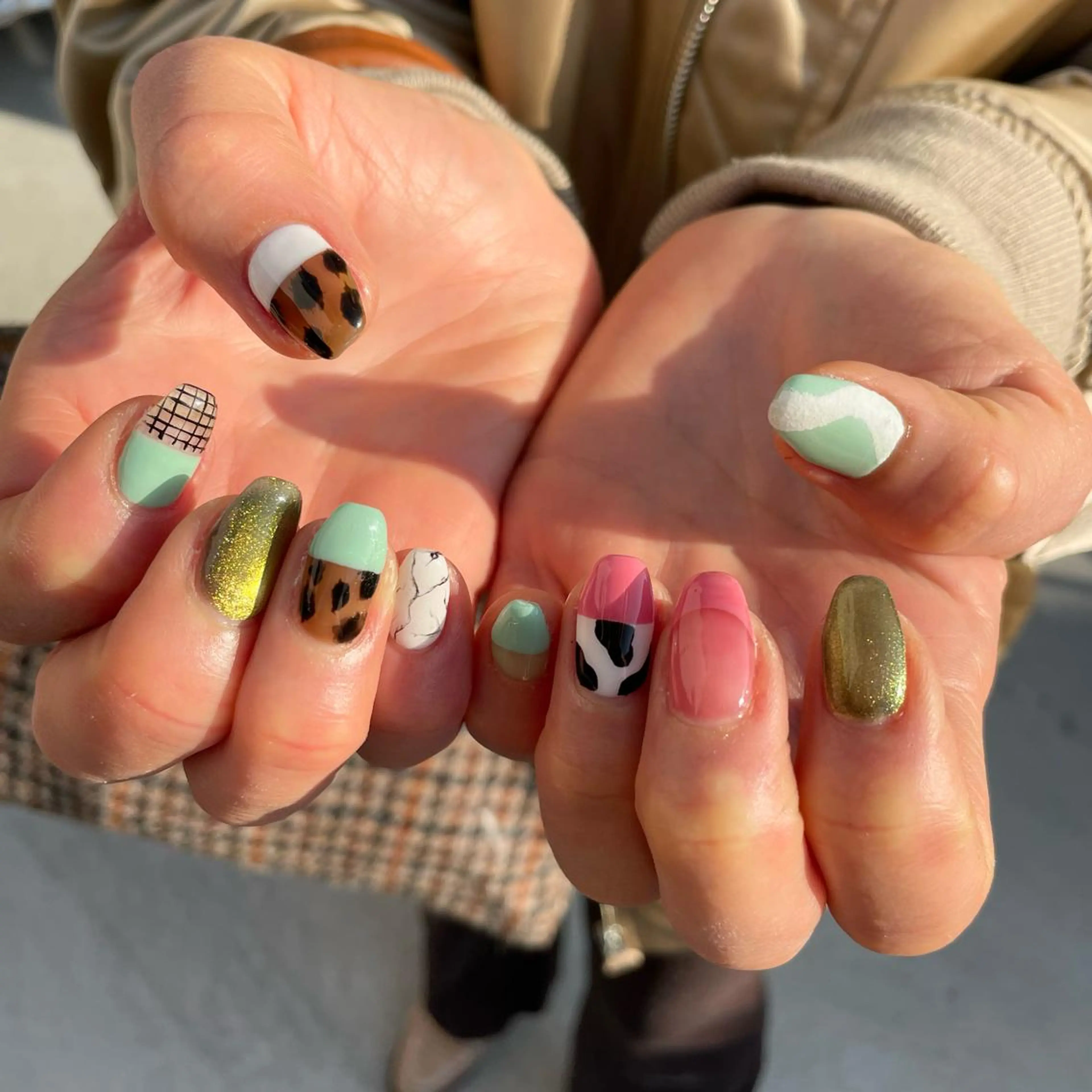 ネイル ハンドネイル Sea  nail by emaのネイルデザイン
