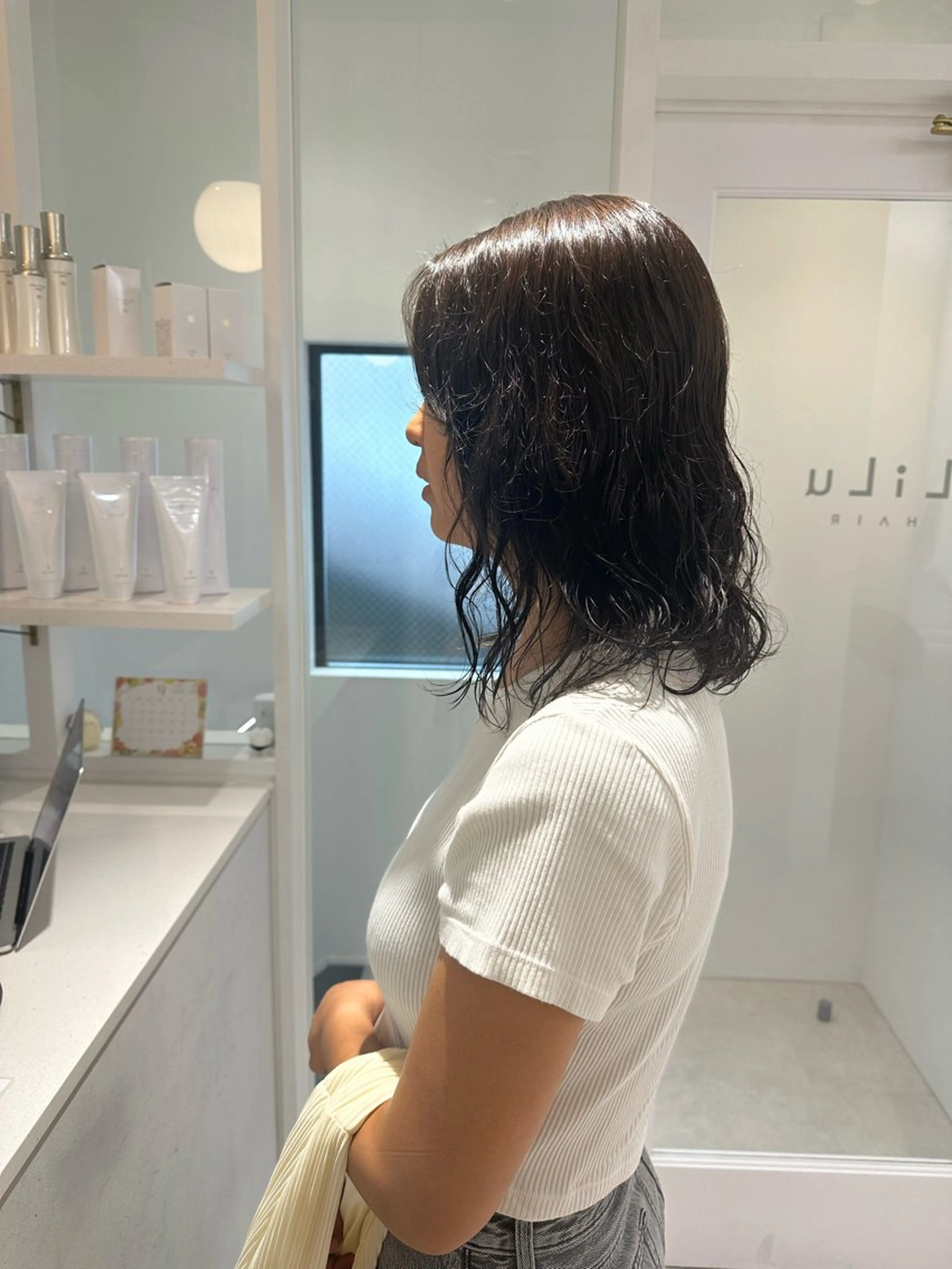 ミディアム カラー パーマ お洒落パーマ/ 艶カラー/michiのヘアスタイル