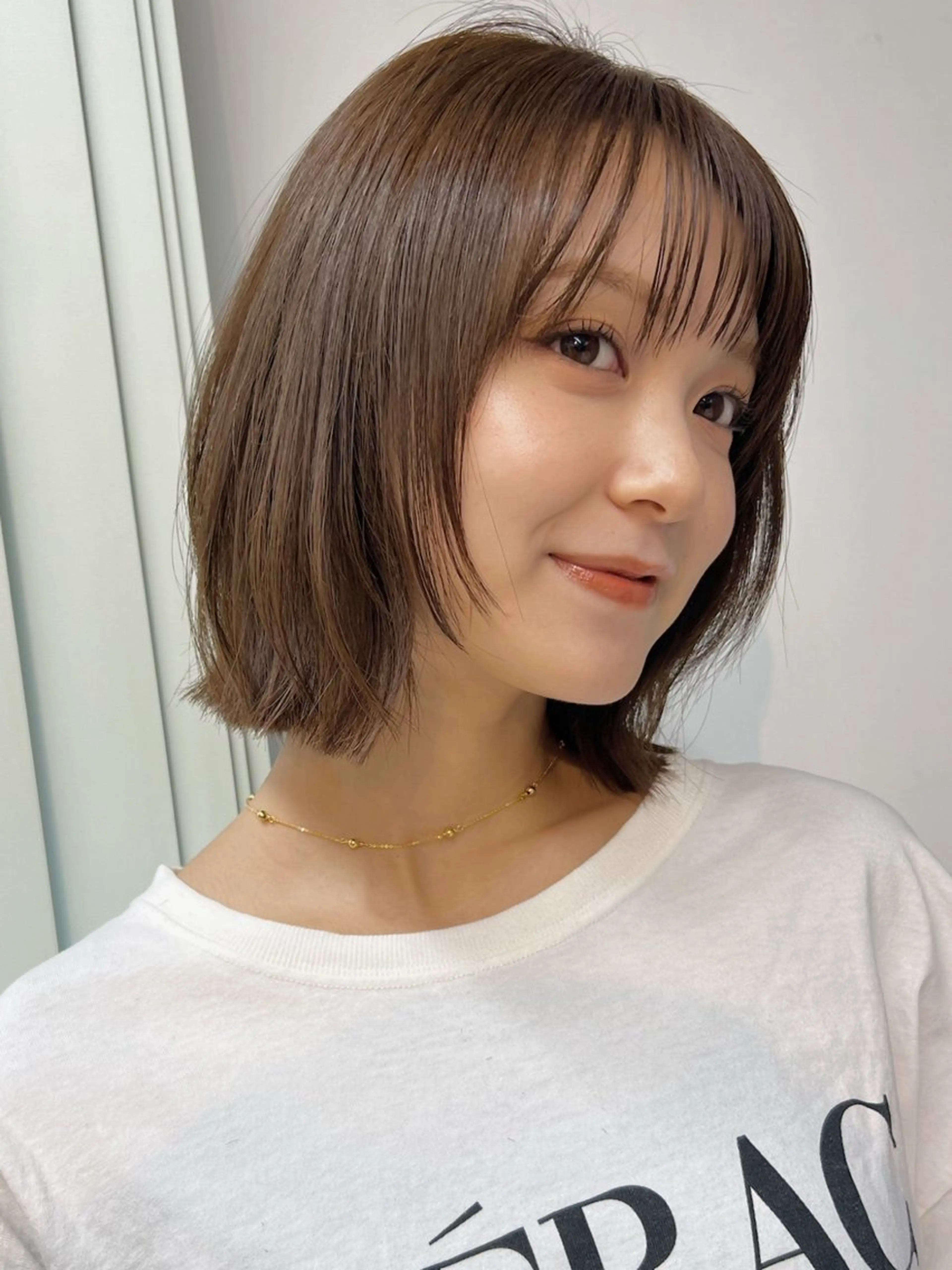 ミディアム ボブ レイヤーカット ヘアカラー ボブ/ミディアム 親しみやすさ/さくらのヘアスタイル