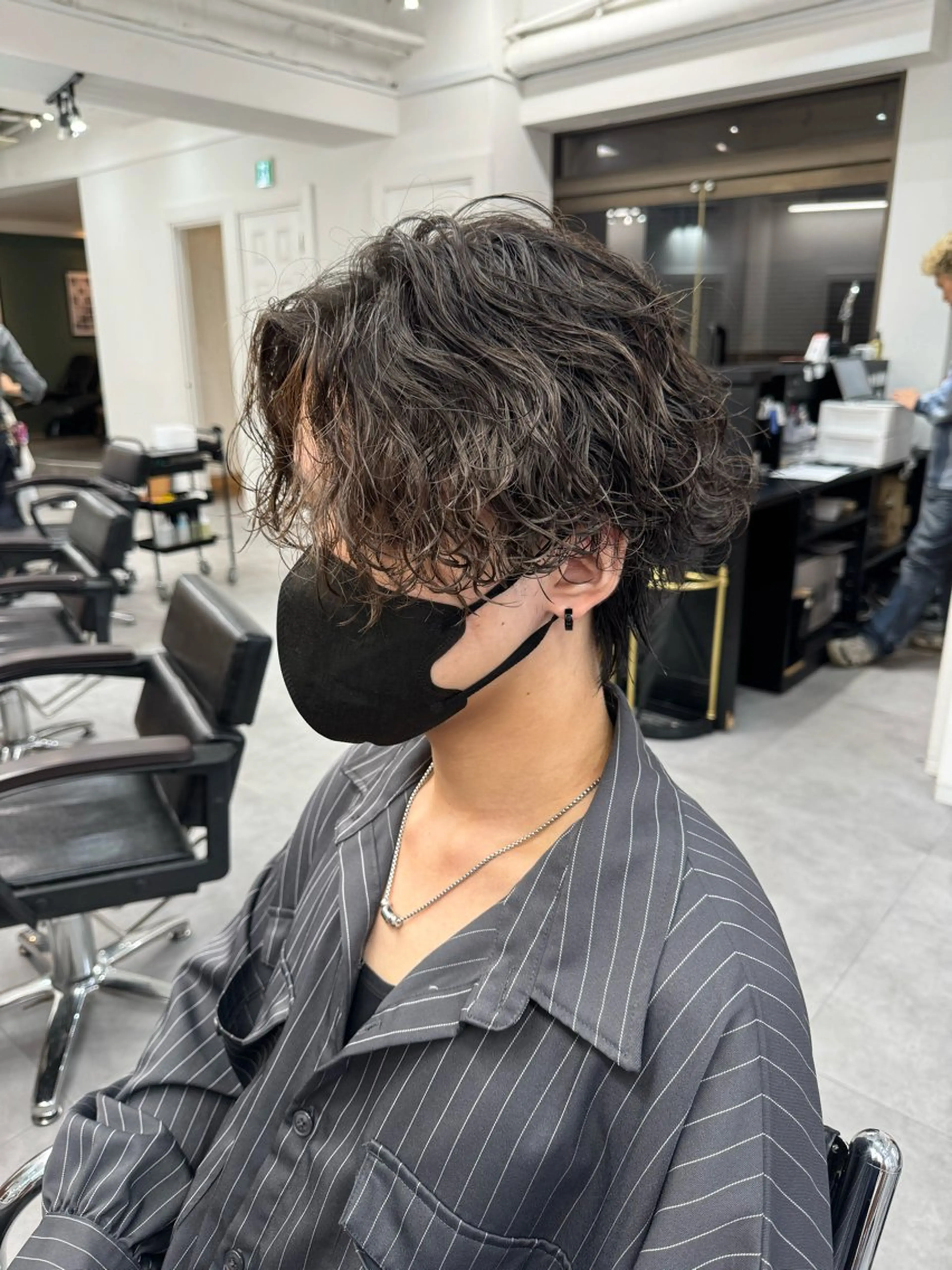 パーマ メンズ メンズパーマ 波巻きパーマ スパイラルパーマ カット パーマ シャドウパーマ/ 波巻パーマYu-Kiのヘアスタイル