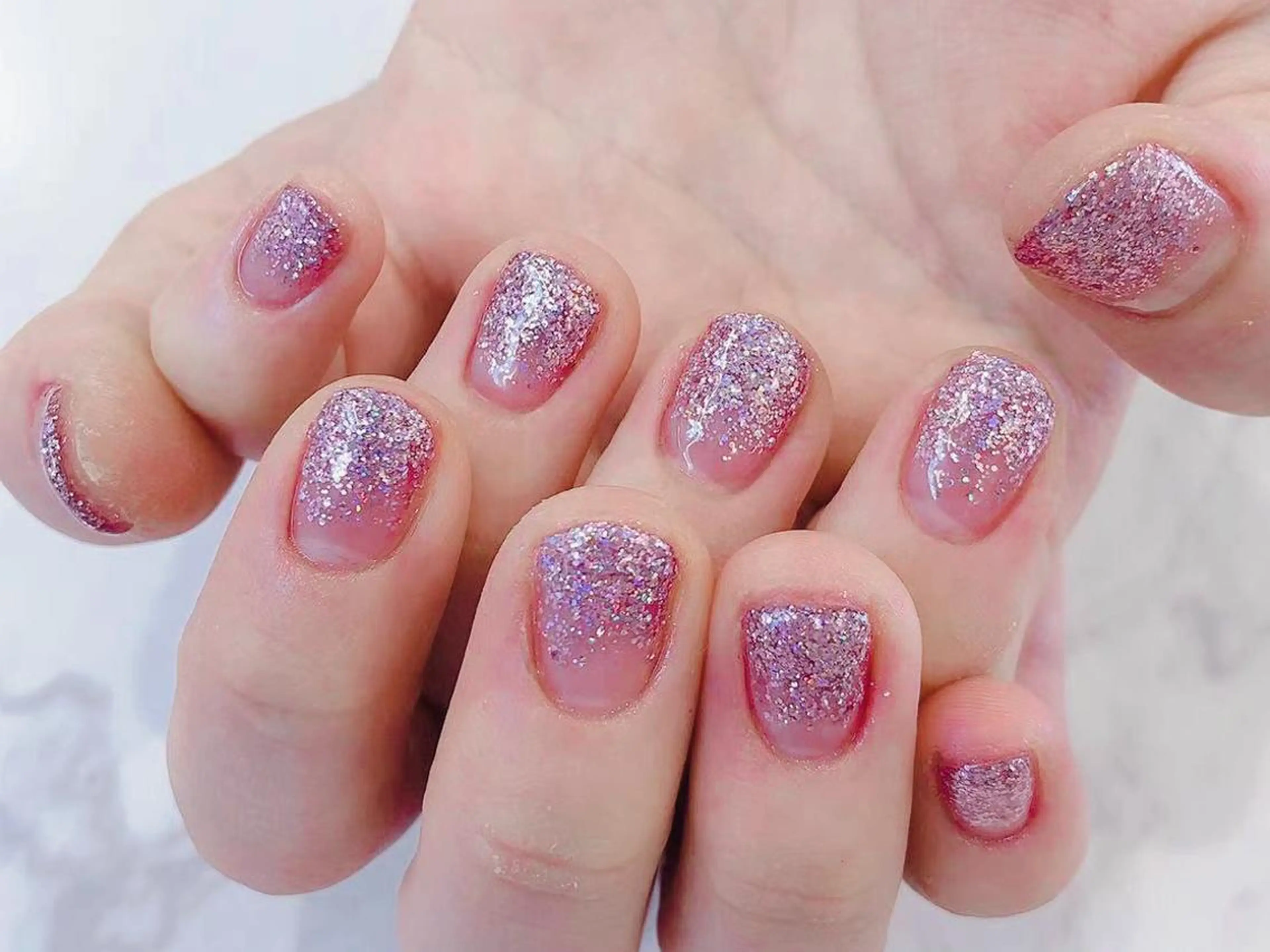 ★ラメグラネイル★2500円オフ込み＆ドライケア【♪Jr.ネイリストキャンペーン♪】の写真