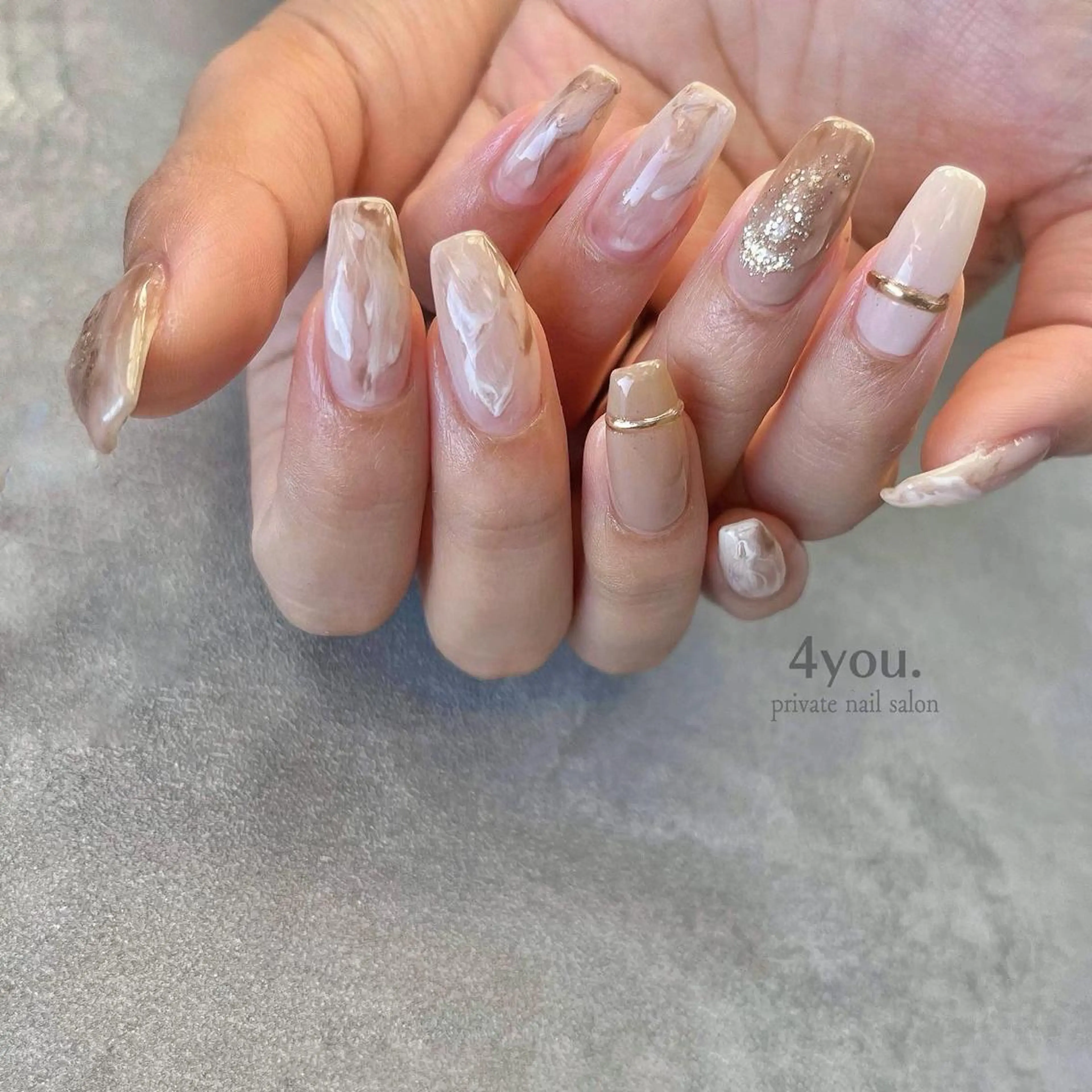 ネイル nail salon ４ｙｏｕ．のネイルデザイン