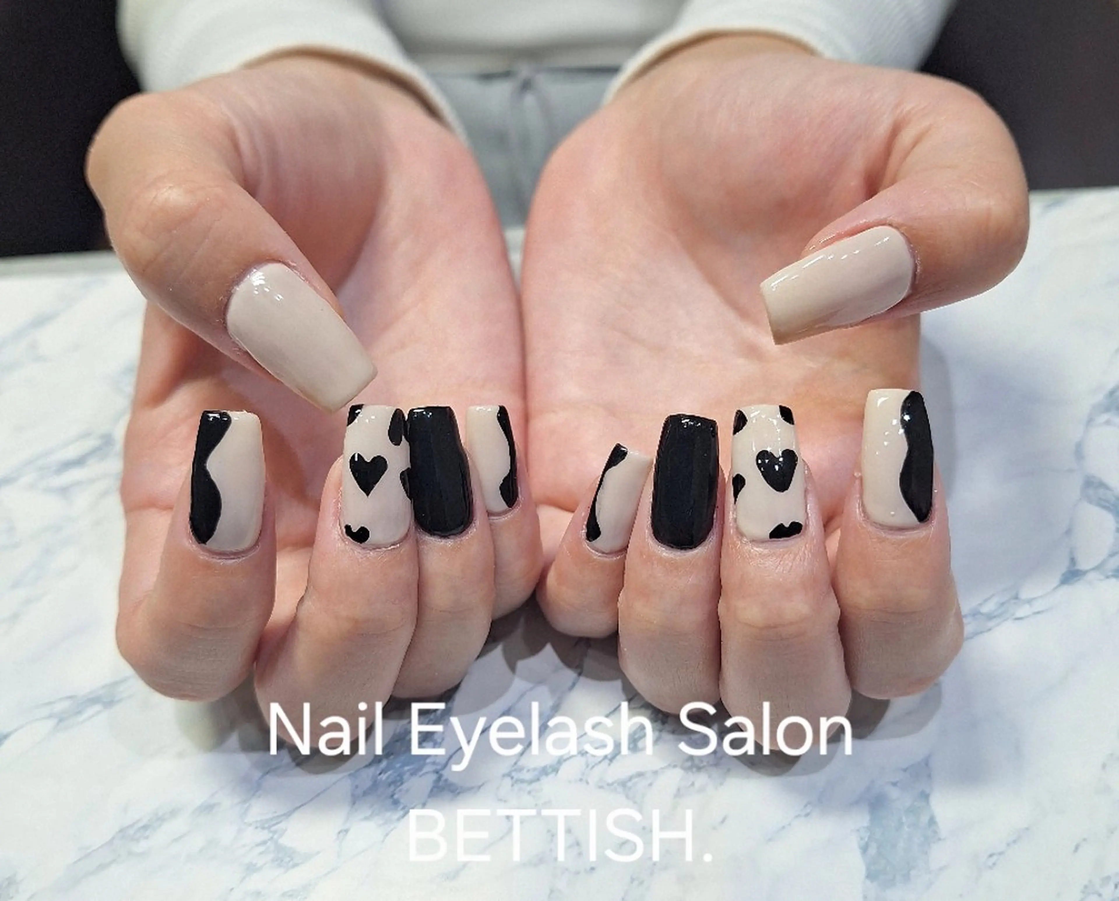 ネイル ハート シンプルネイル ハンドネイル BETTISH　 　AIRIのネイルデザイン