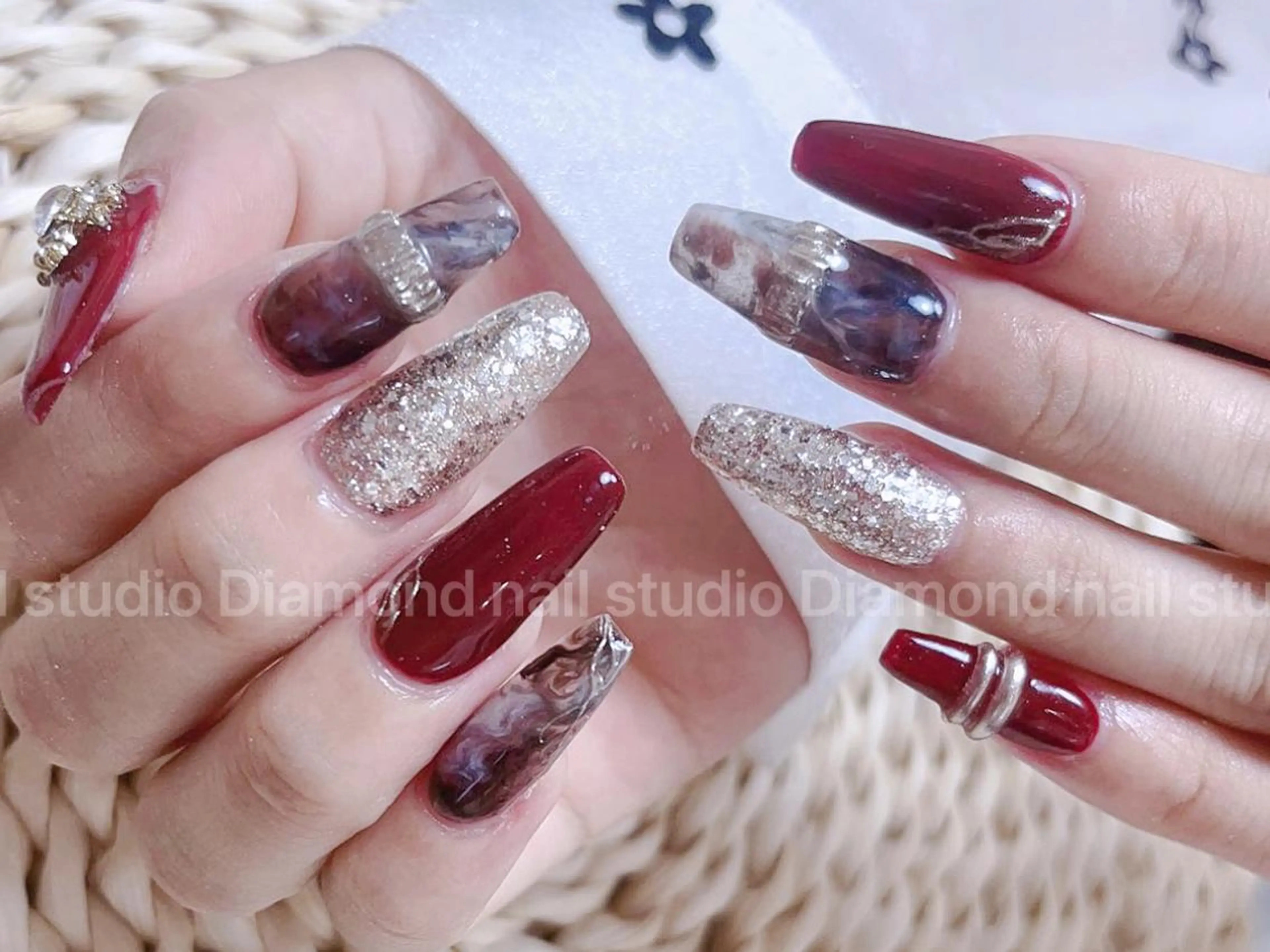 ネイル ゴージャス 持ち込み スカルプネイル DIAMOND Nail🍒のネイルデザイン