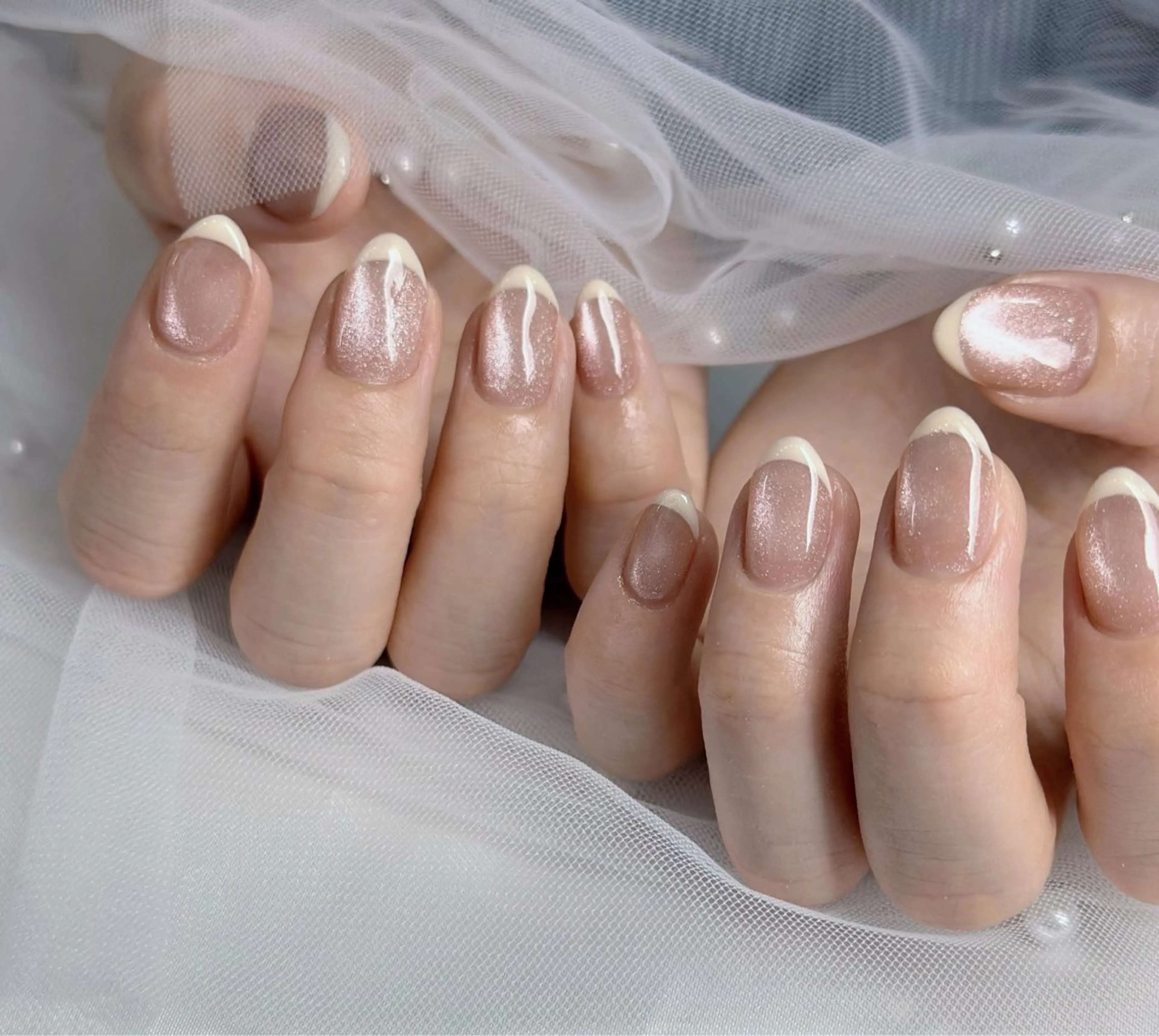 ネイル フレンチネイル マグネットネイル Mi nailsのネイルデザイン