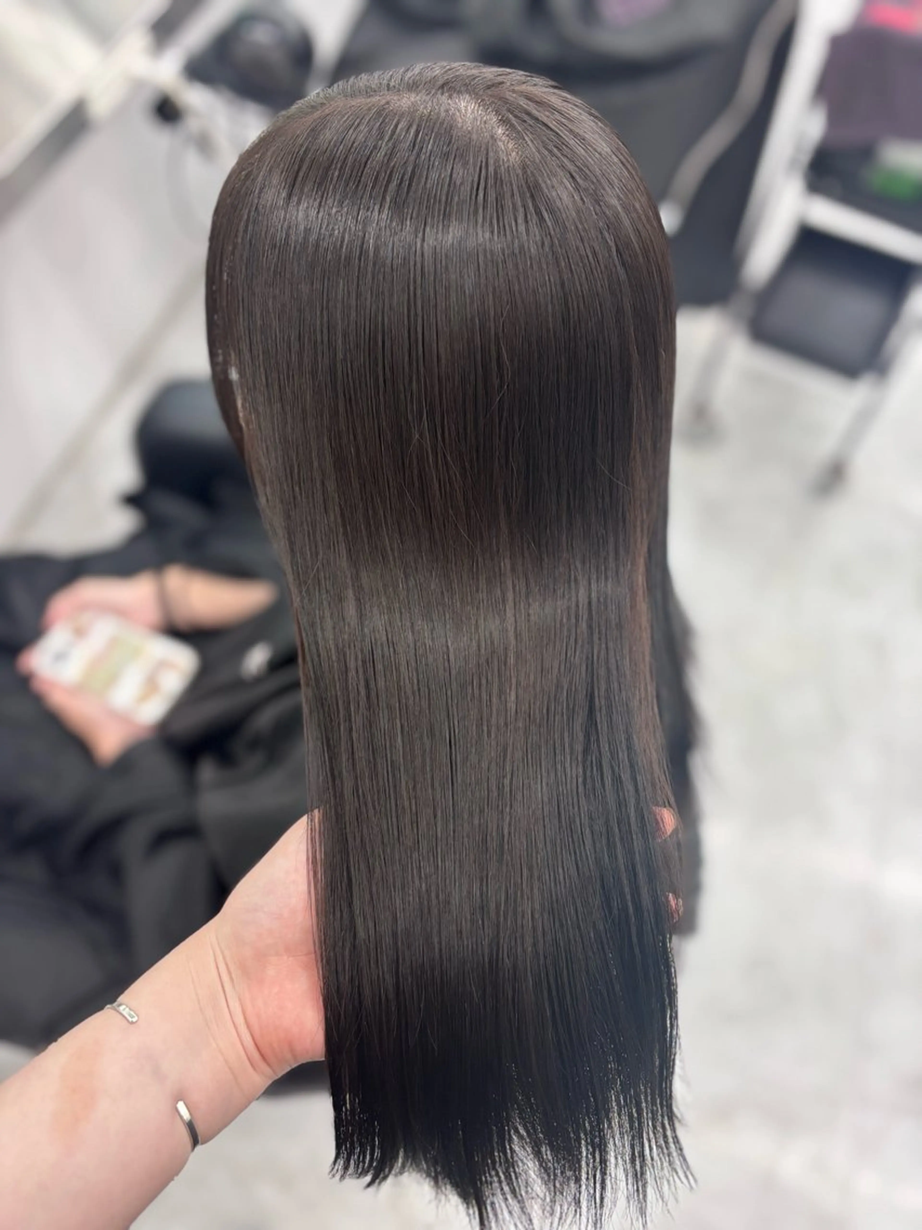 ロング カラー ヘアカラー 韓国風暗髪ヘア🤍 🫧MIREIのヘアスタイル