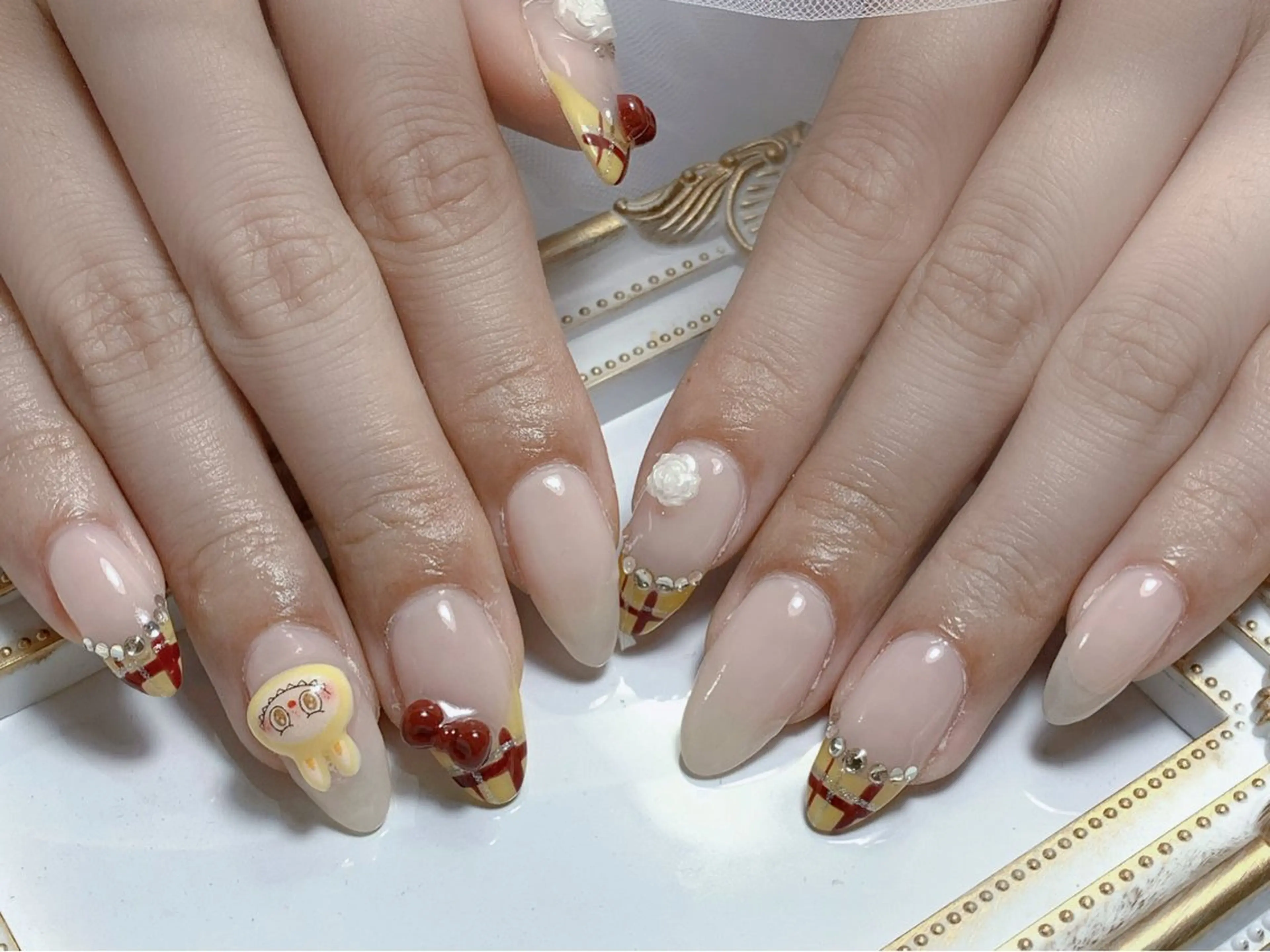 ネイル Camellia デザイン長さだしのネイルデザイン