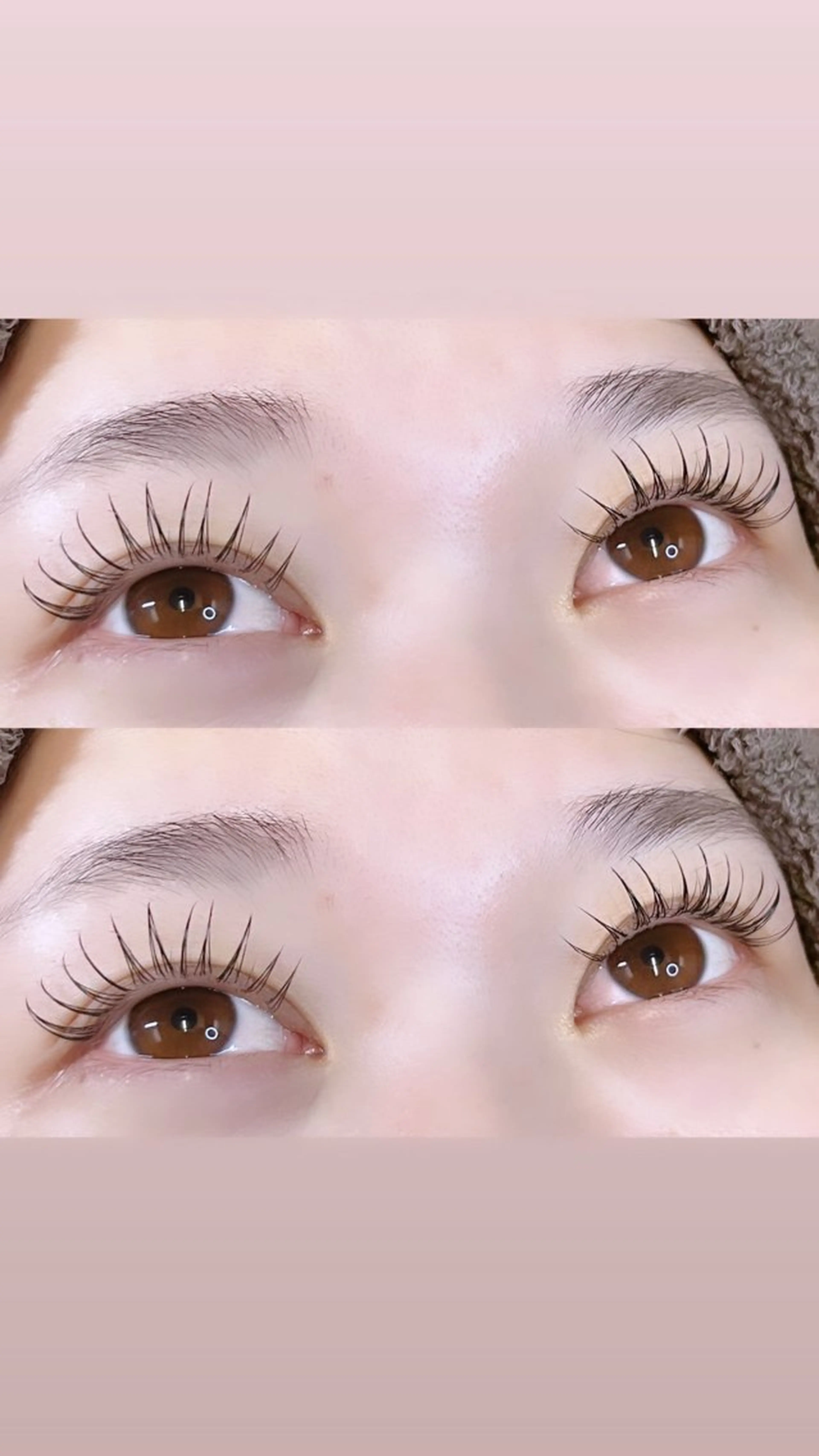 パリエク❣️パリジェンヌラッシュリフトをした後にマツエク80本つけさせていただきます！の写真