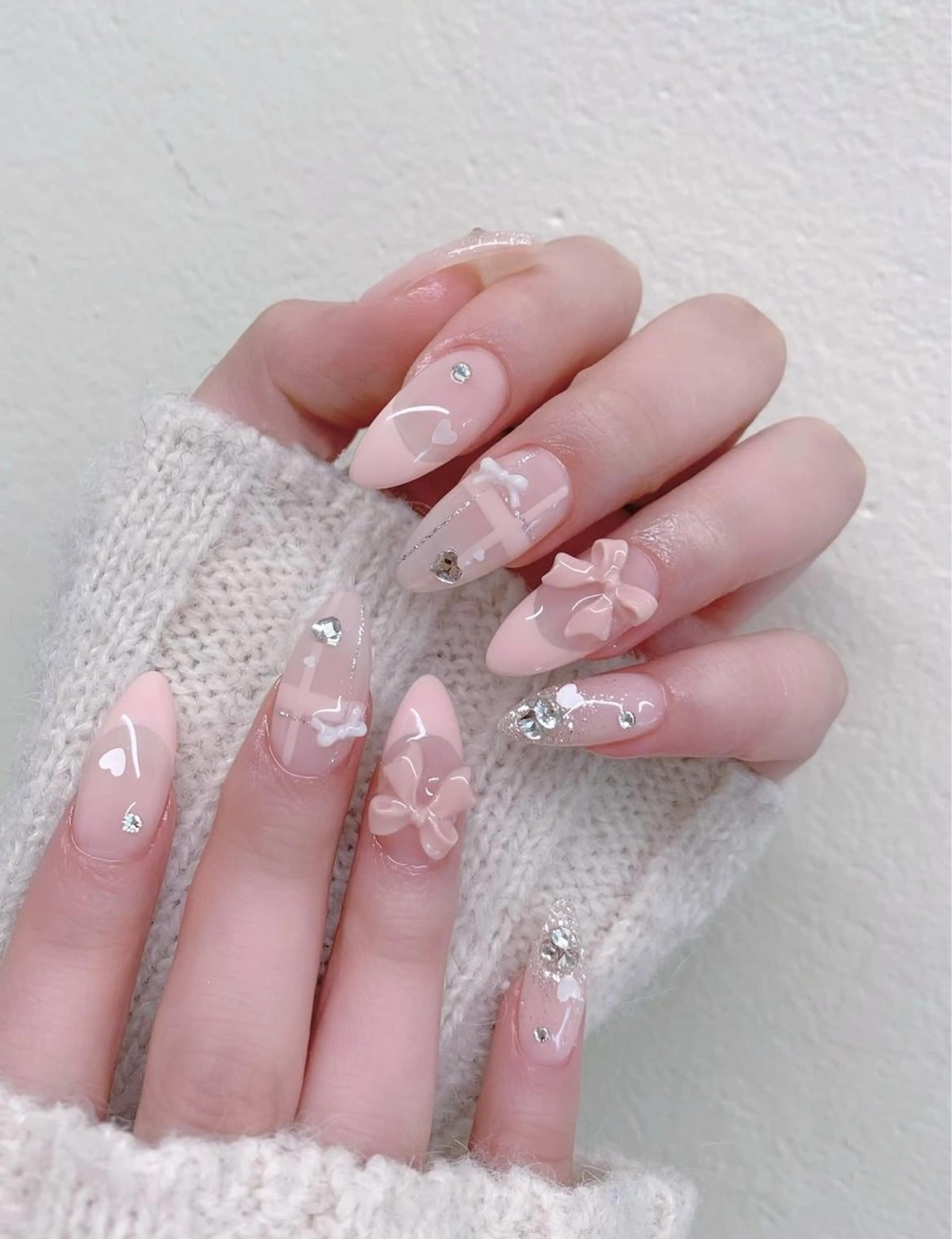 ネイル ハンドネイル ハンドケア flower nail salon所属・あや✨🌸長さだし カワイイ系ピンク専門のネイルデザイン