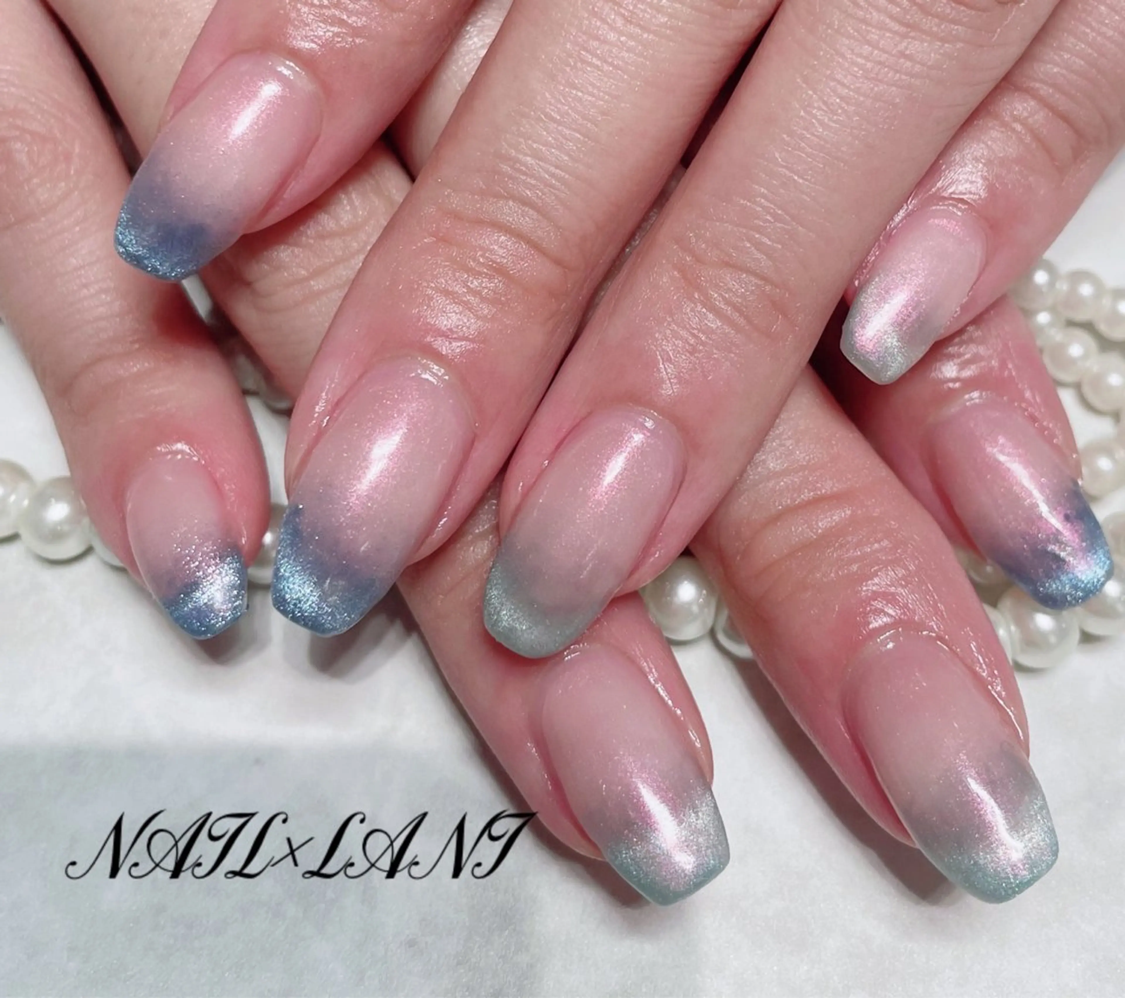 ネイル フットネイル ジェルネイル マグネットネイル パラジェル 一之瀬 柚季のネイルデザイン