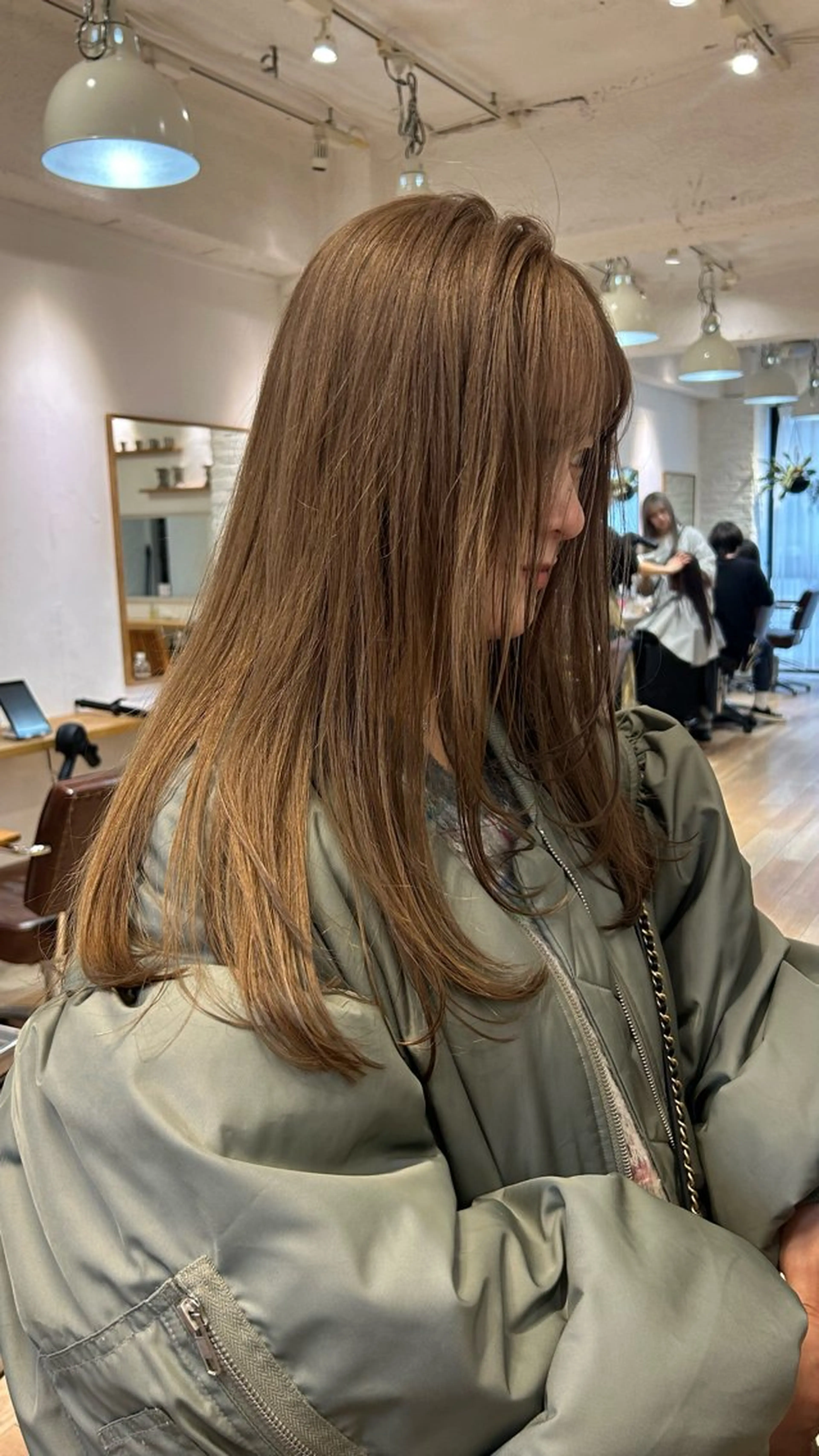 ロング カラー ヘアカラー トリートメント じゅわっと暖色カラー 🍊Moemiのヘアスタイル