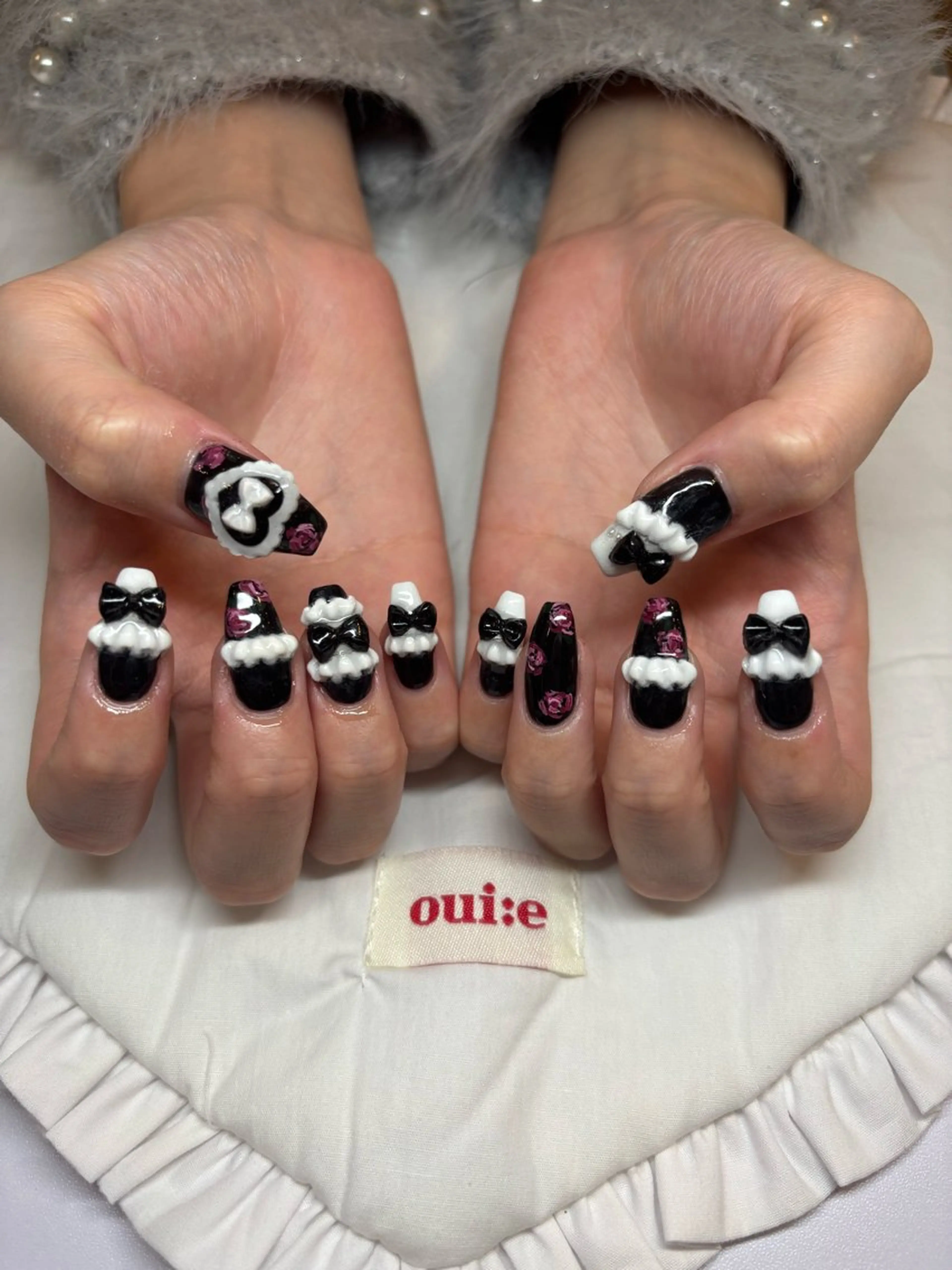 ネイル ハンドネイル 倫実/スカルプ /ガーリー/個性派のネイルデザイン