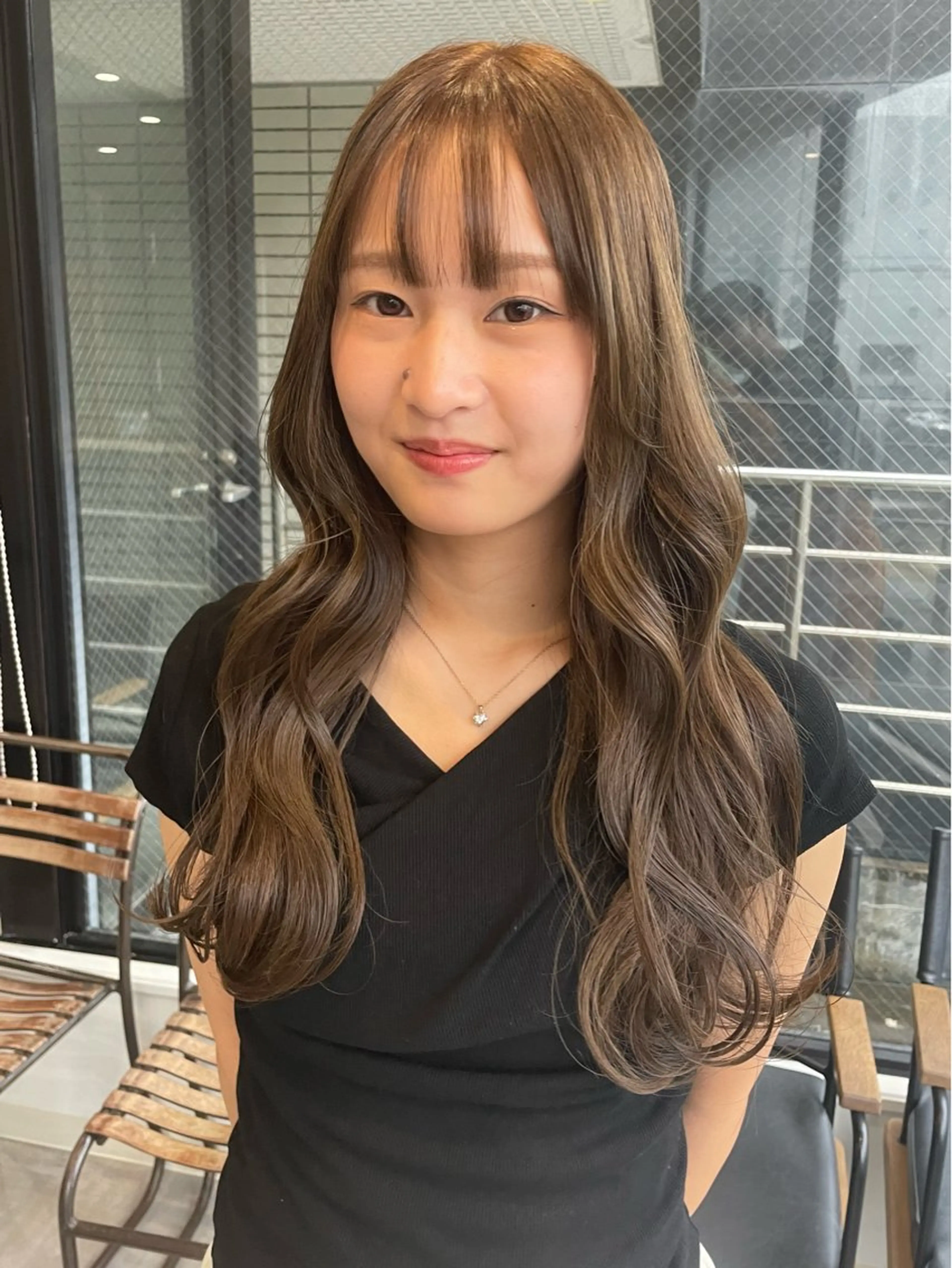 ロング カット ヘアカラー トリートメント 山浦司颯‪/ カラー/レイヤーのヘアスタイル