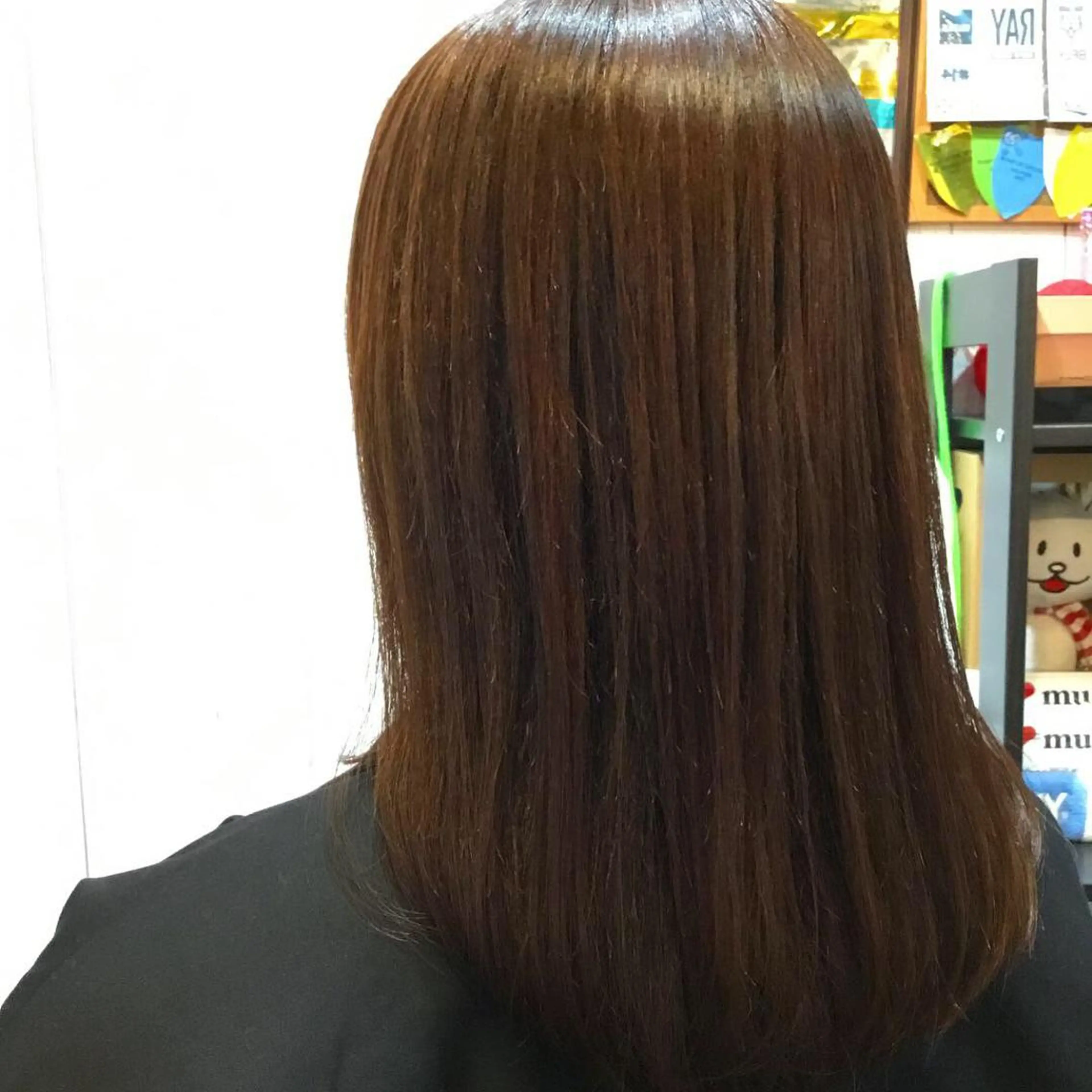 ミディアム カラー パーマ embrace エンブレイスのヘアスタイル