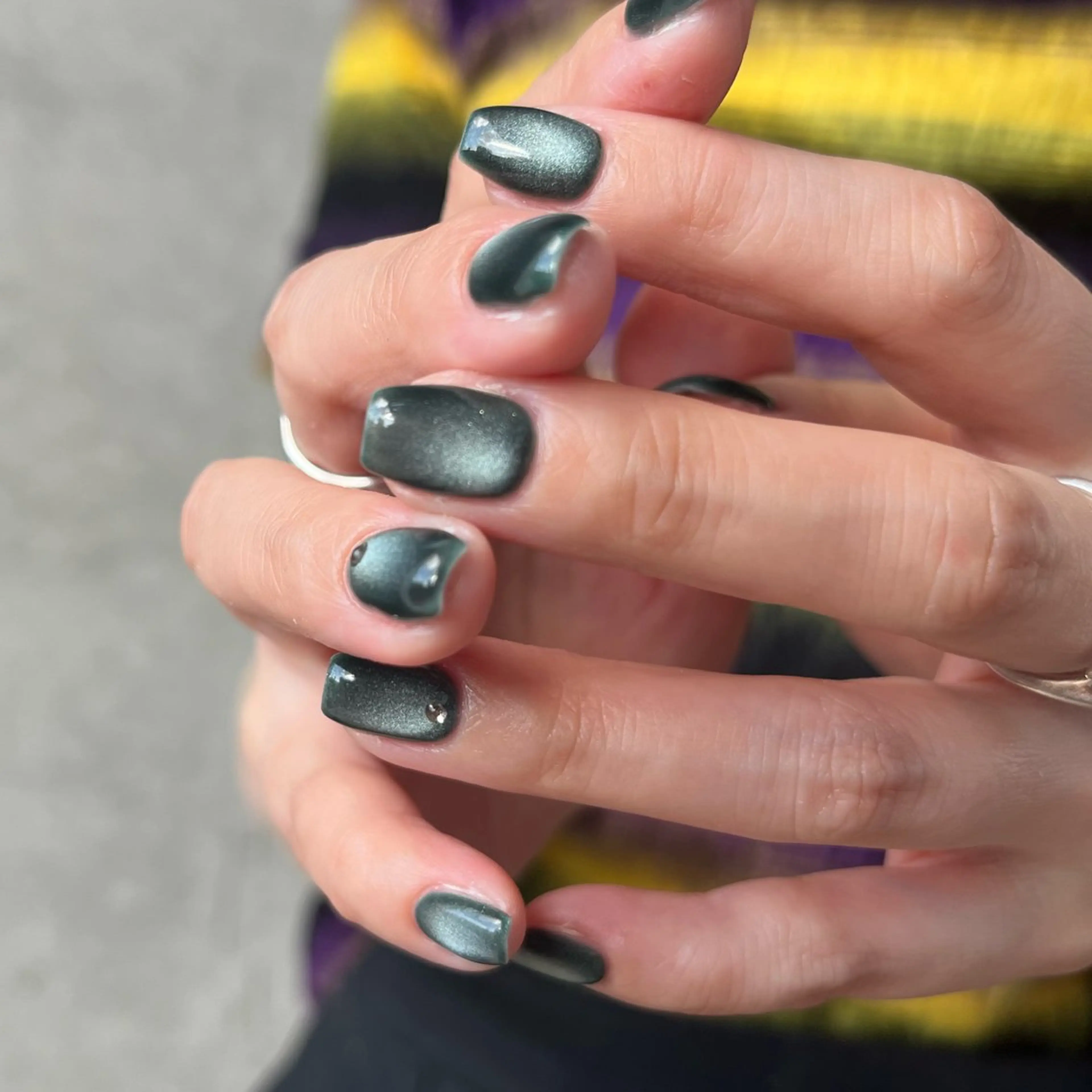 ネイル ジェルネイル 韓国ネイル マグネットネイル ニュアンスネイル ワンカラーネイル MARU NAIL natsukiのネイルデザイン