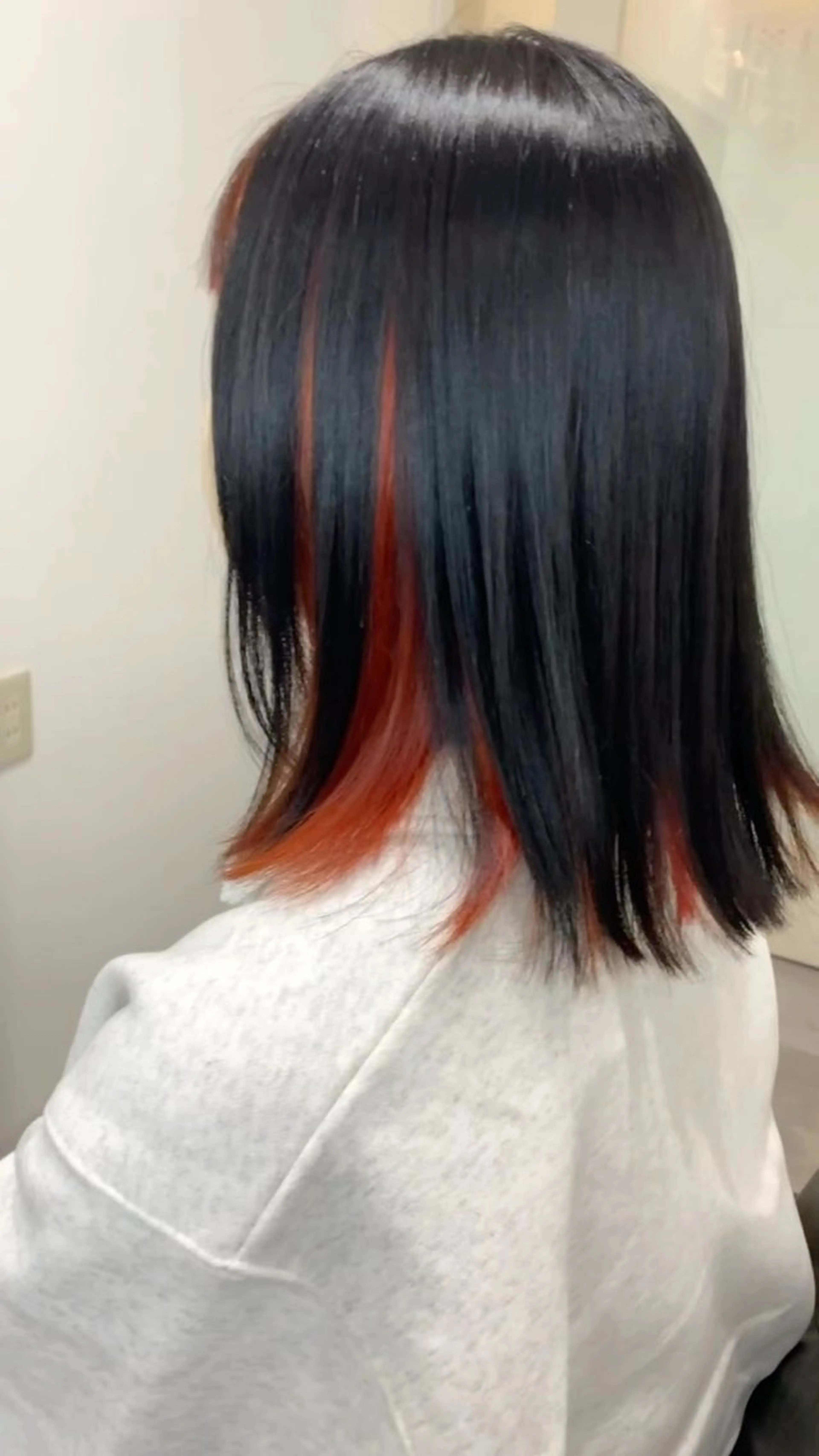 ミディアム カラー ヘアカラー トリートメント 中本 達也のヘアスタイル