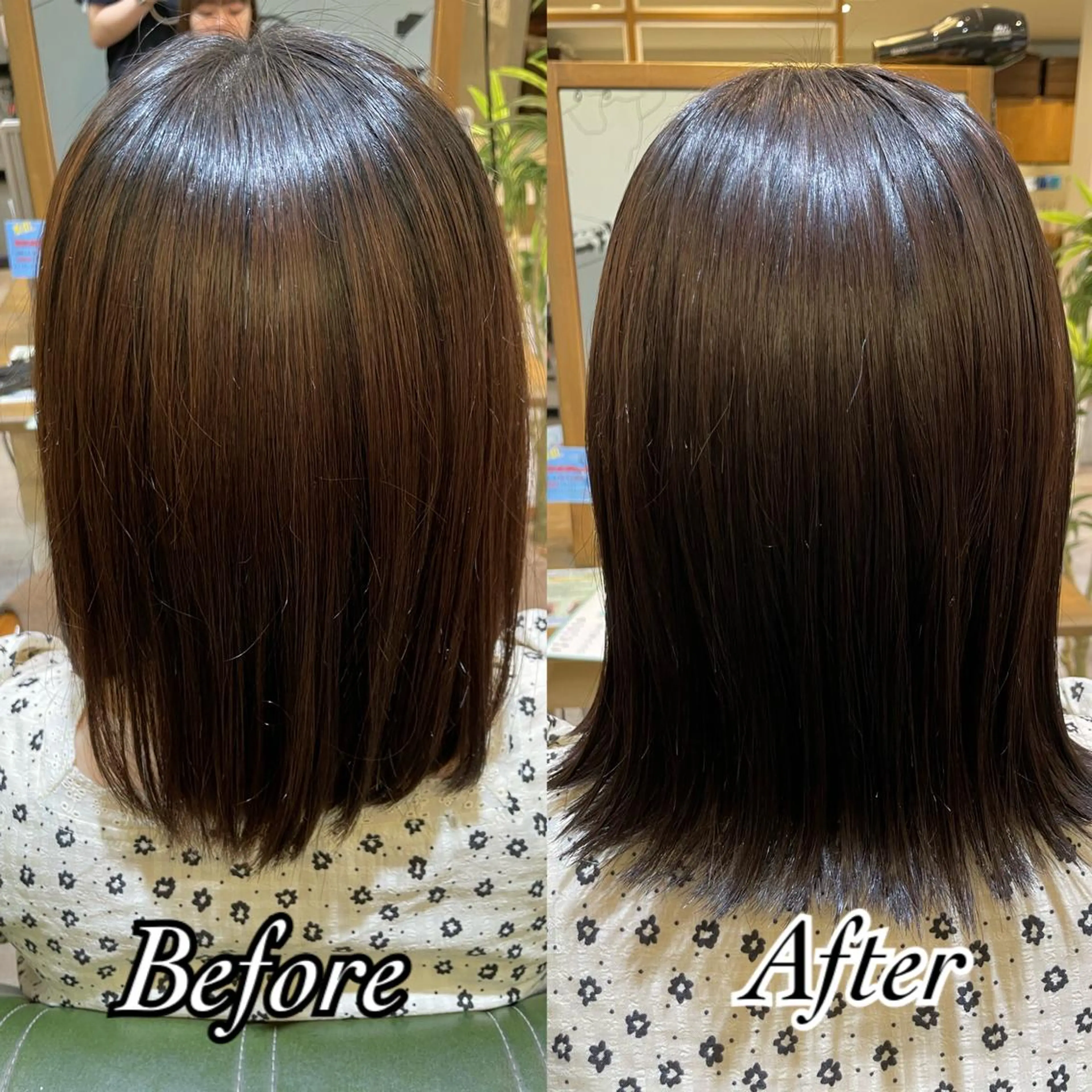 ミディアム カット ヘアカラー 🦋ふくい あやの🦋のヘアスタイル