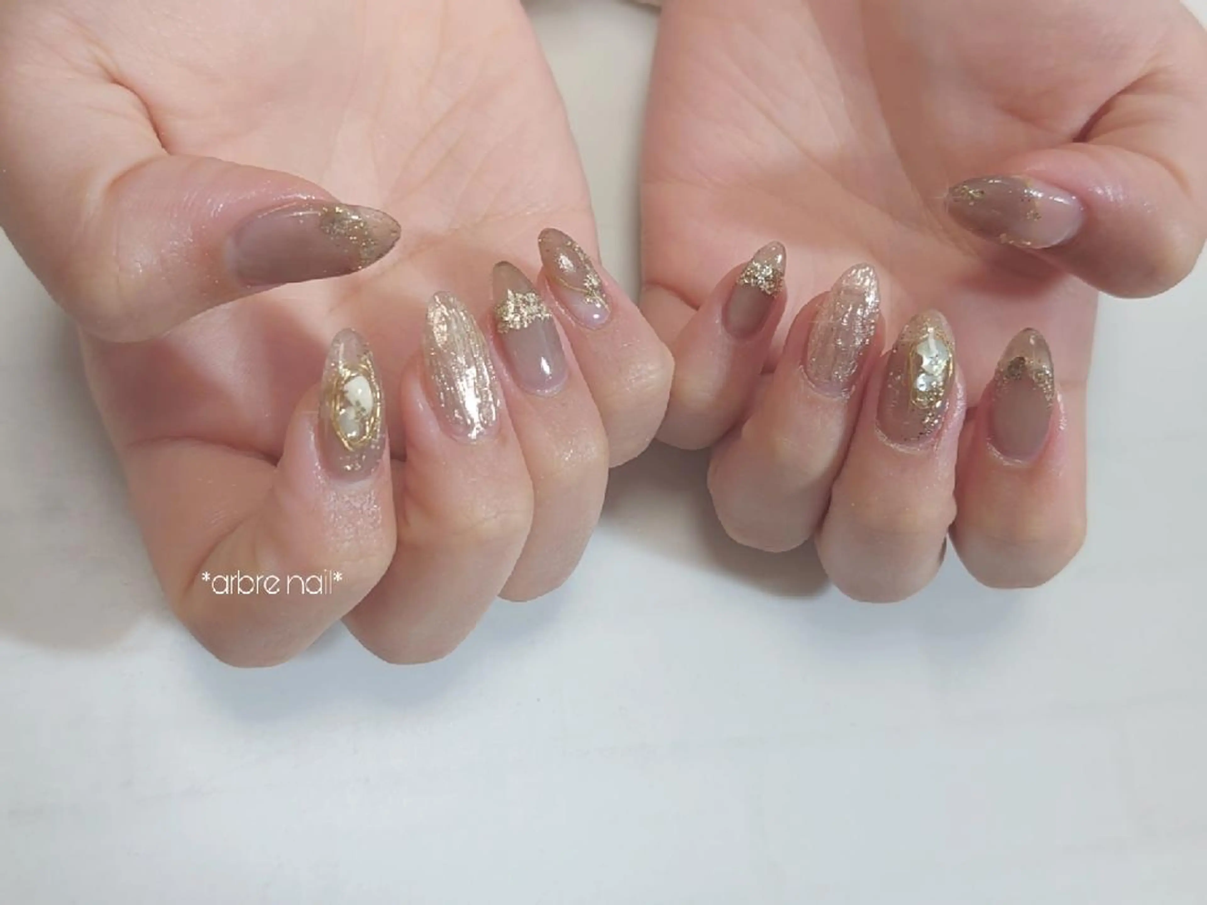 ネイル ハンドネイル ＊arbre nail＊.アーブルネイル所属・✯.。 arbre  nail 。✯.のネイルデザイン