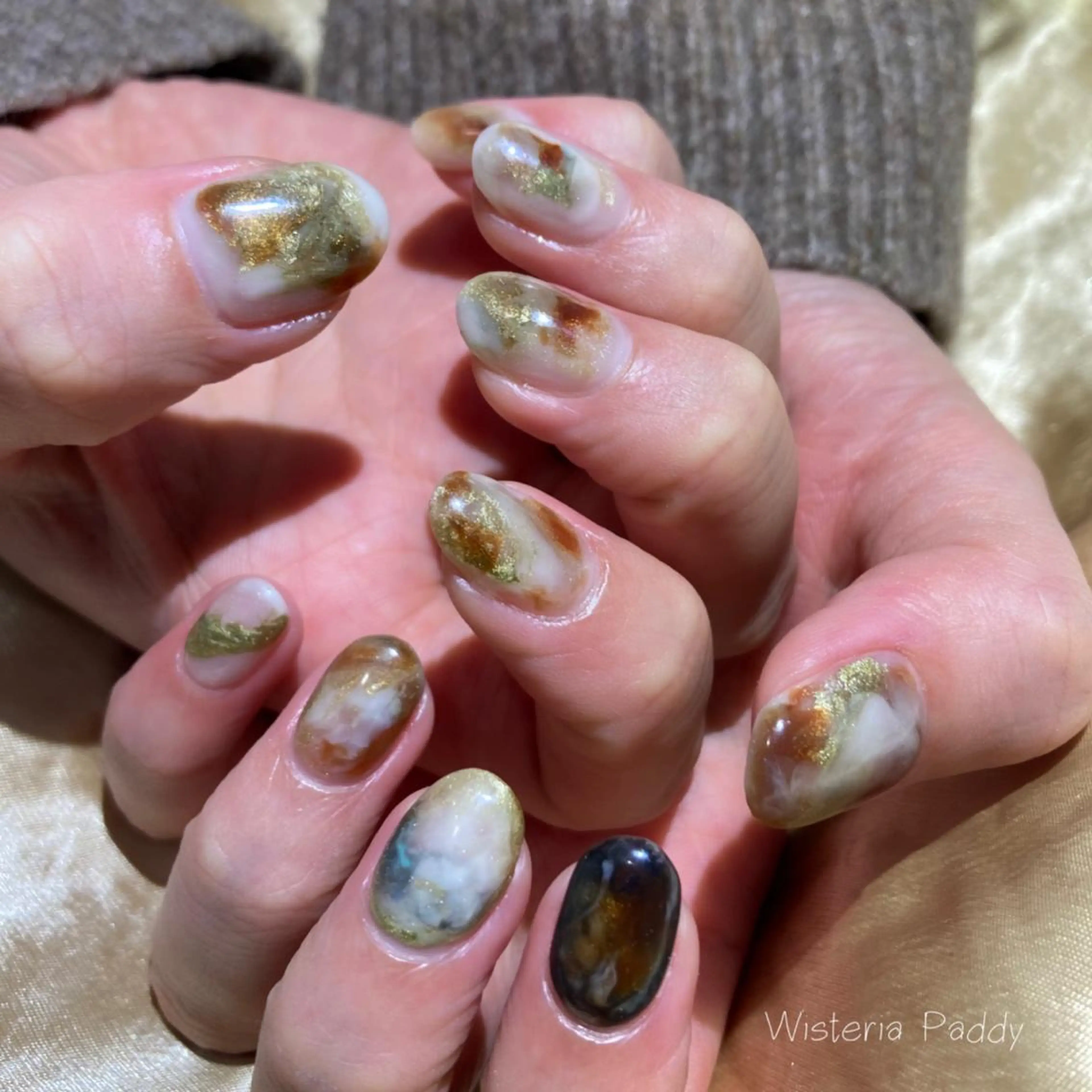 ネイル アートネイル ニュアンスネイル Wisteria Paddyのネイルデザイン