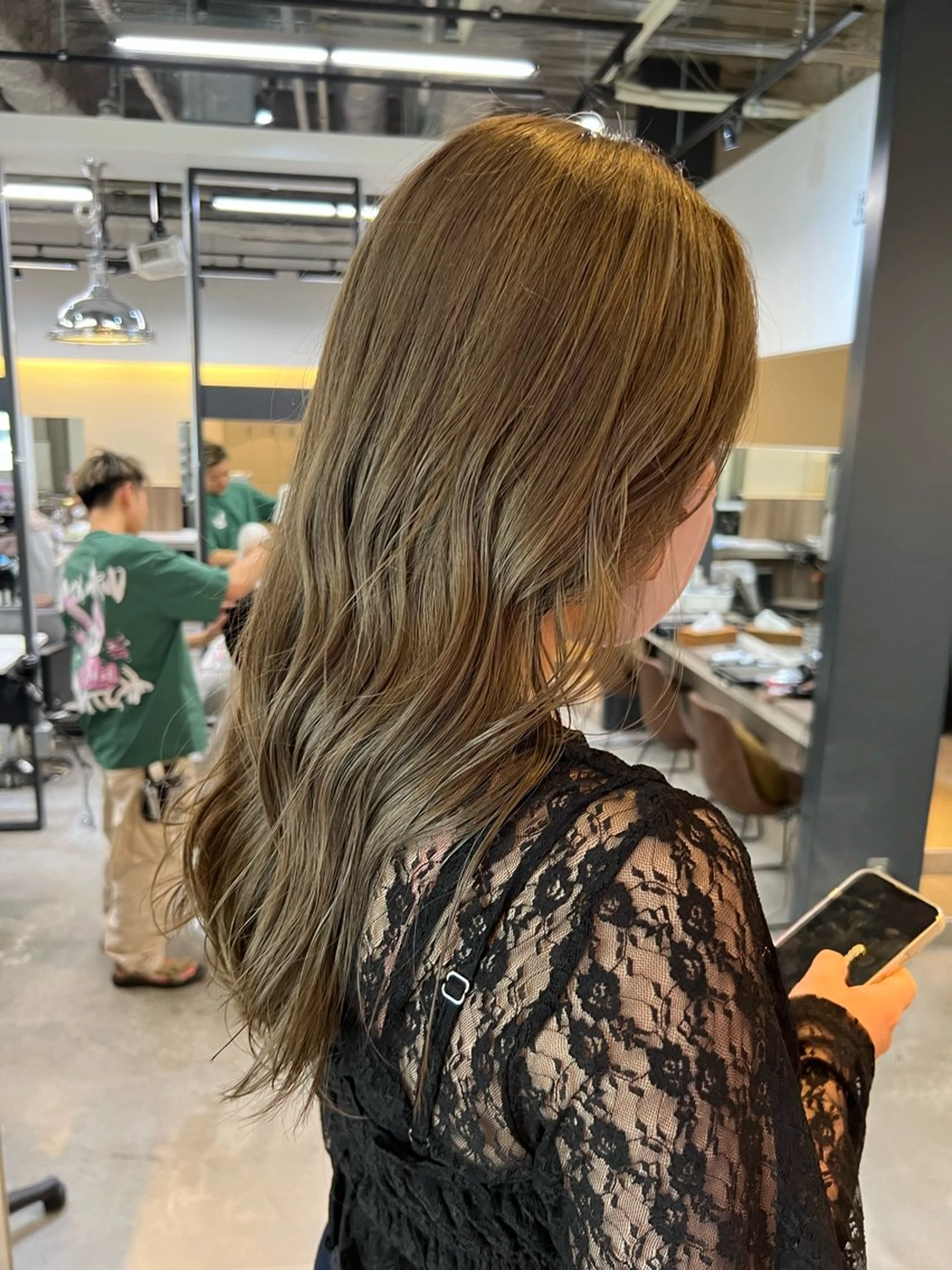 ロング 赤み消しカラー✳️ 井上明日翔💫のヘアスタイル