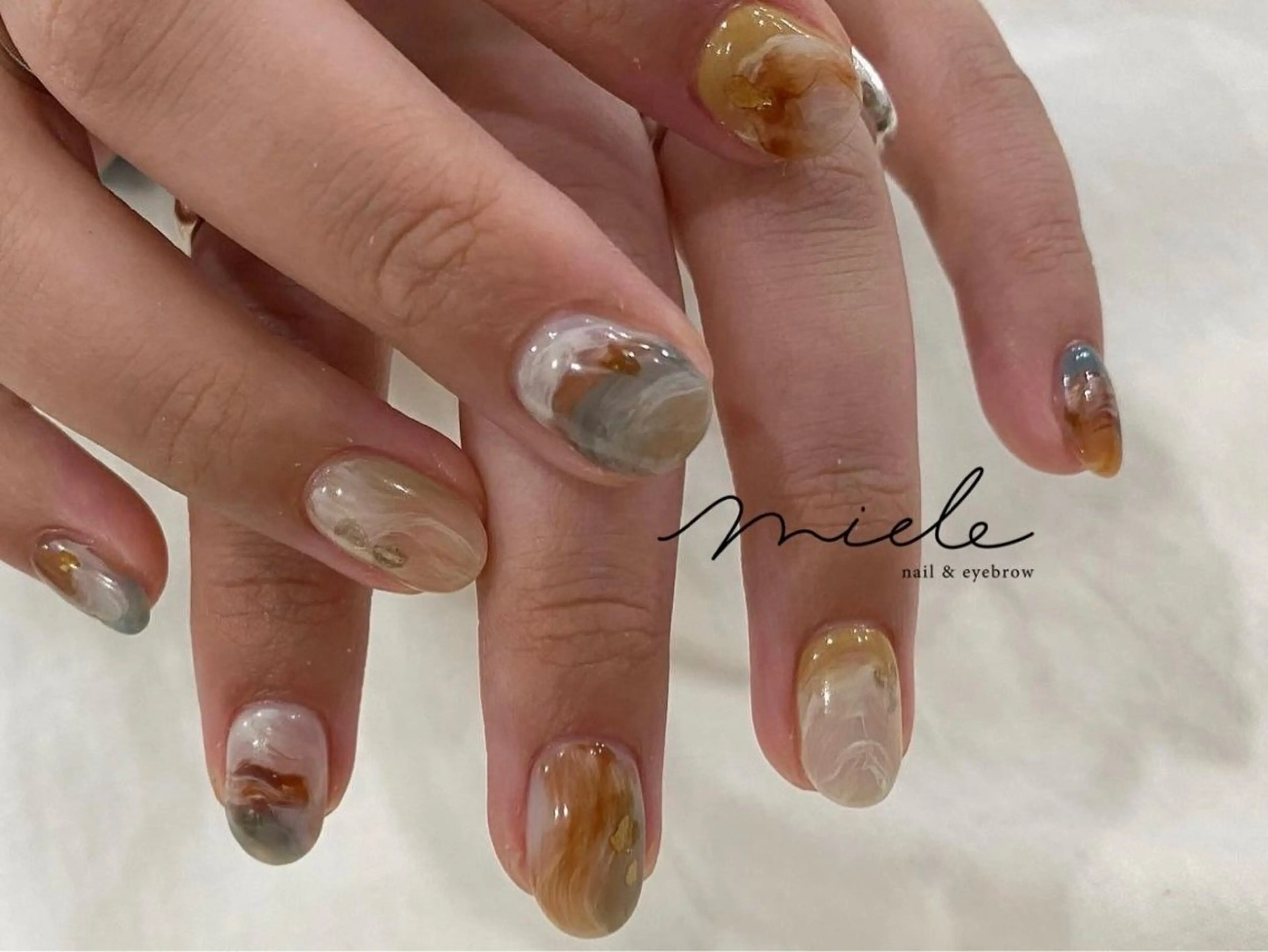 ネイル ハンドネイル miele【ミエレ】 シンプル一癖のネイルデザイン