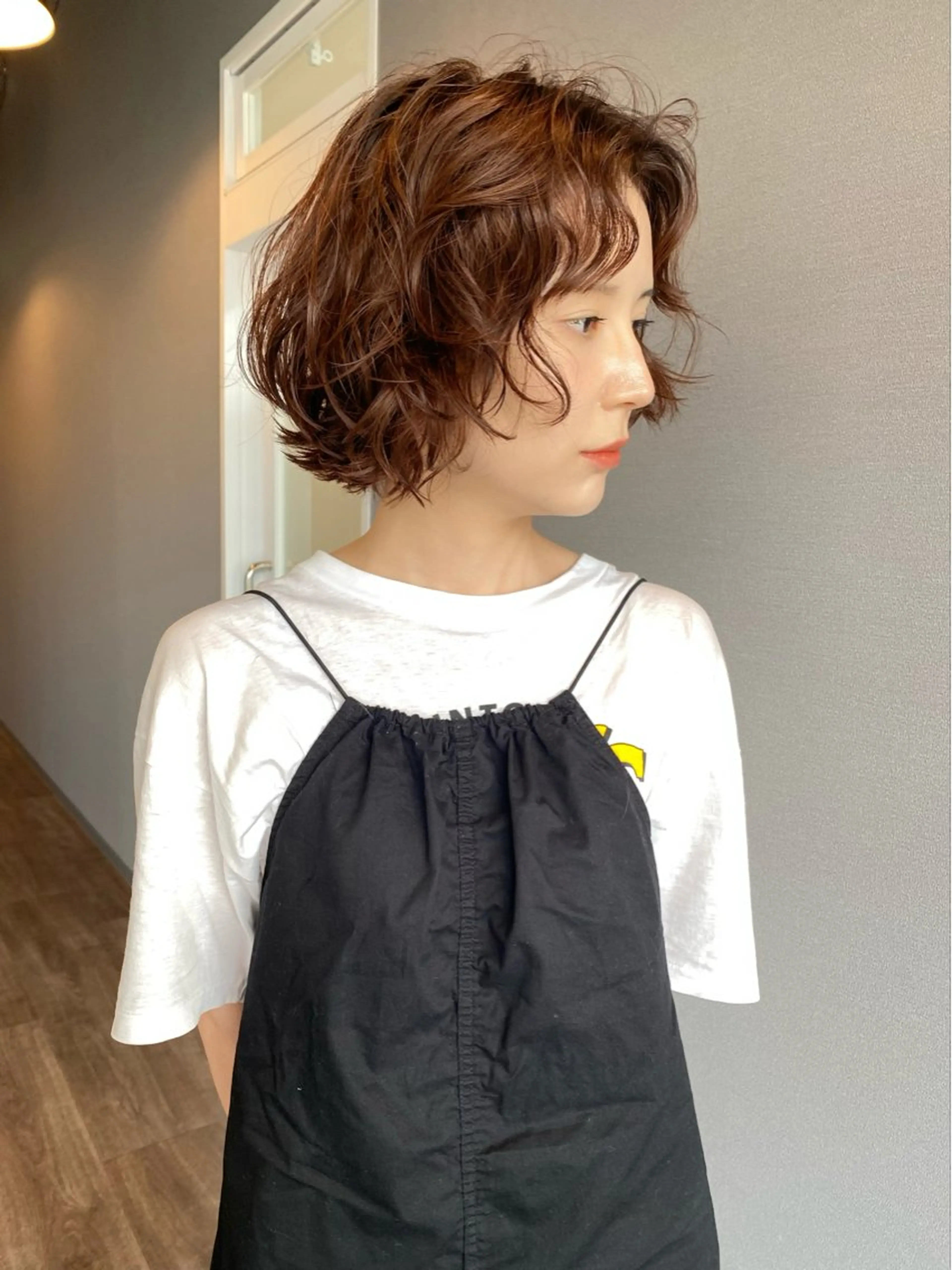 ショート カラー パーマ ヘアアレンジ カット ヘアカラー パーマ トリートメント 似合わせカラーパーマ 🌿kitin米川のヘアスタイル