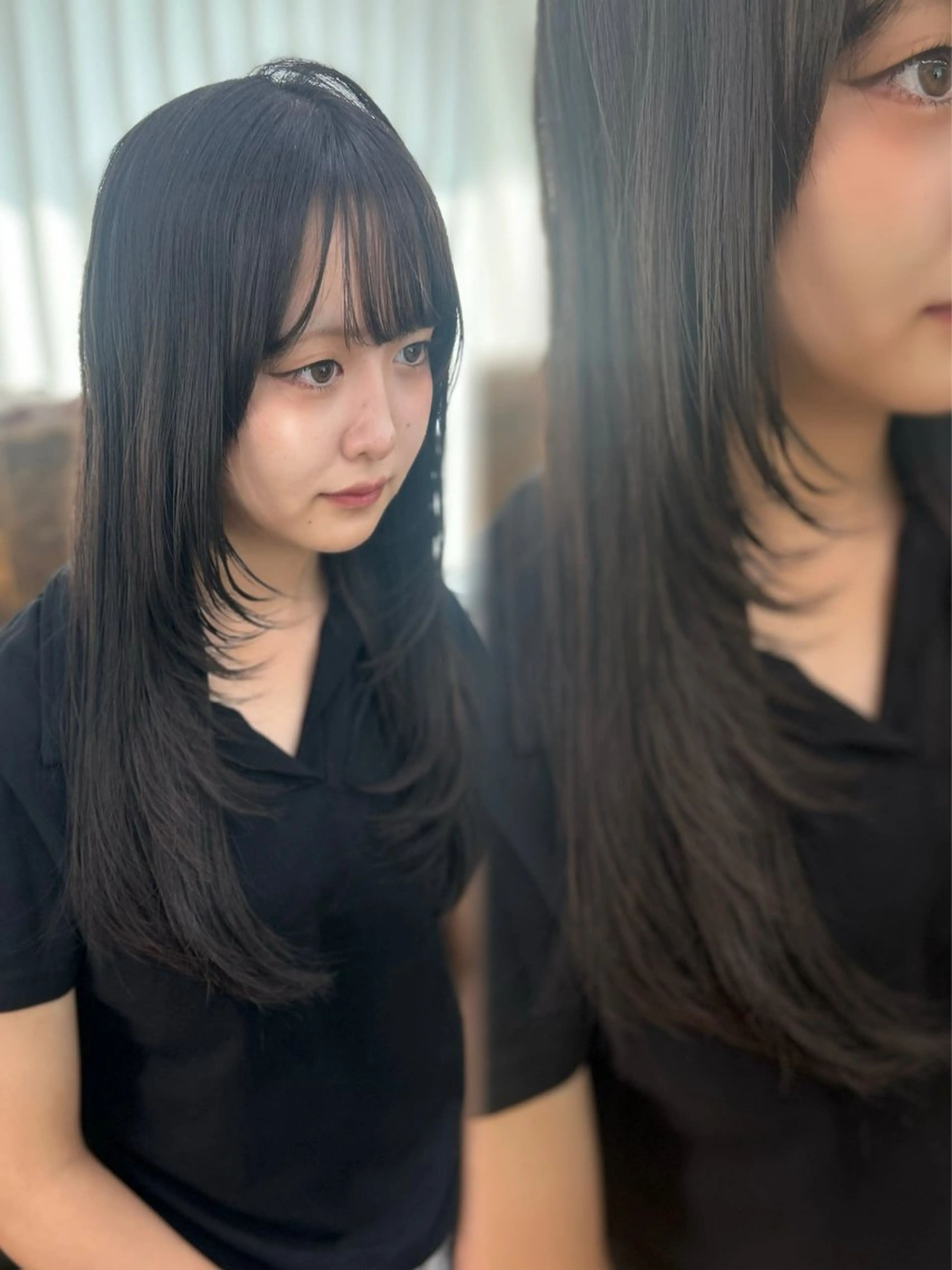 ロング ブリーチなしWカラー /レイヤー/セイナのヘアスタイル