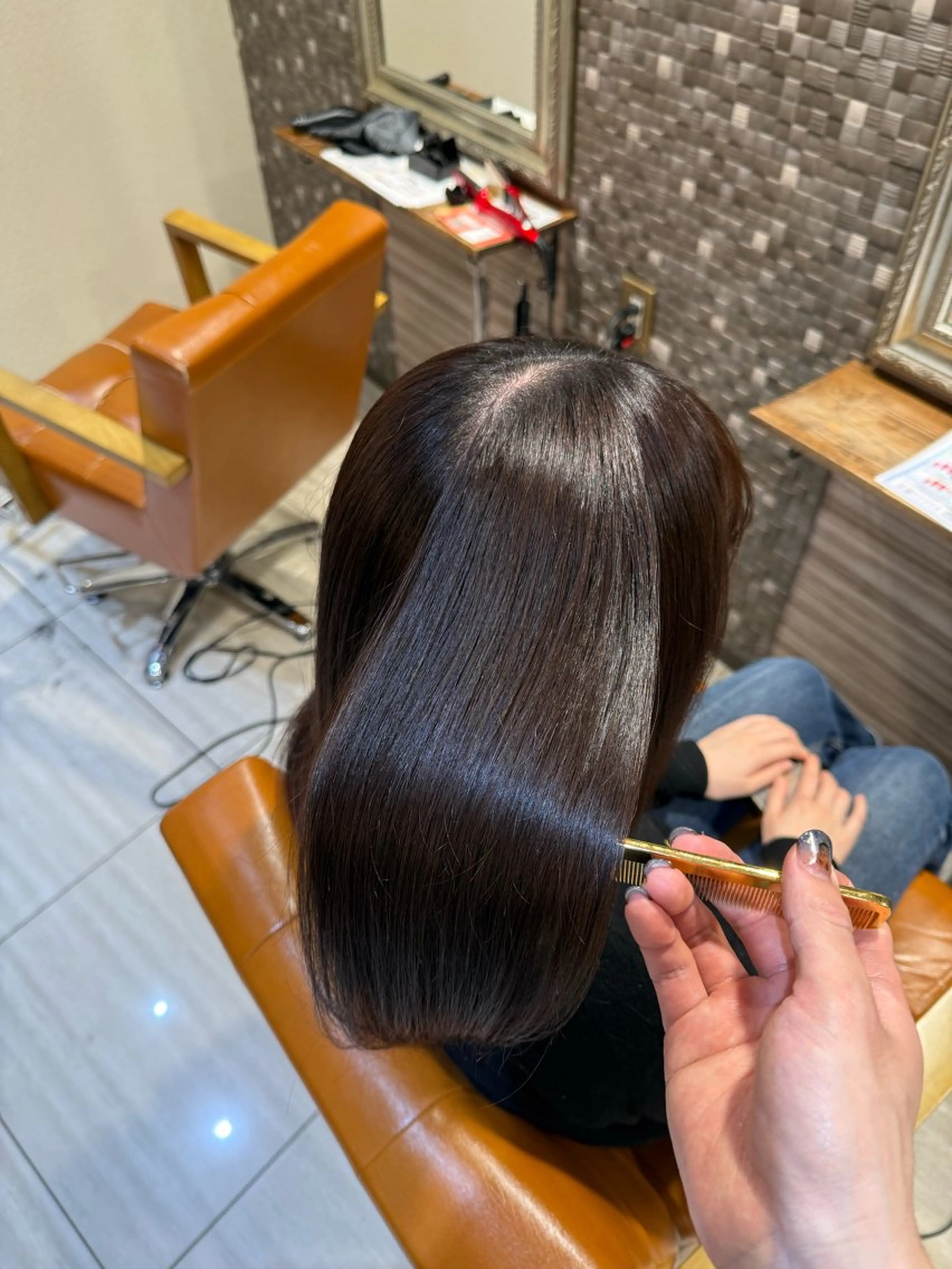 ロング カラー カット ヘアカラー トリートメント 🫧艶髪職人/相模 大野/新井公輔🫧のヘアスタイル