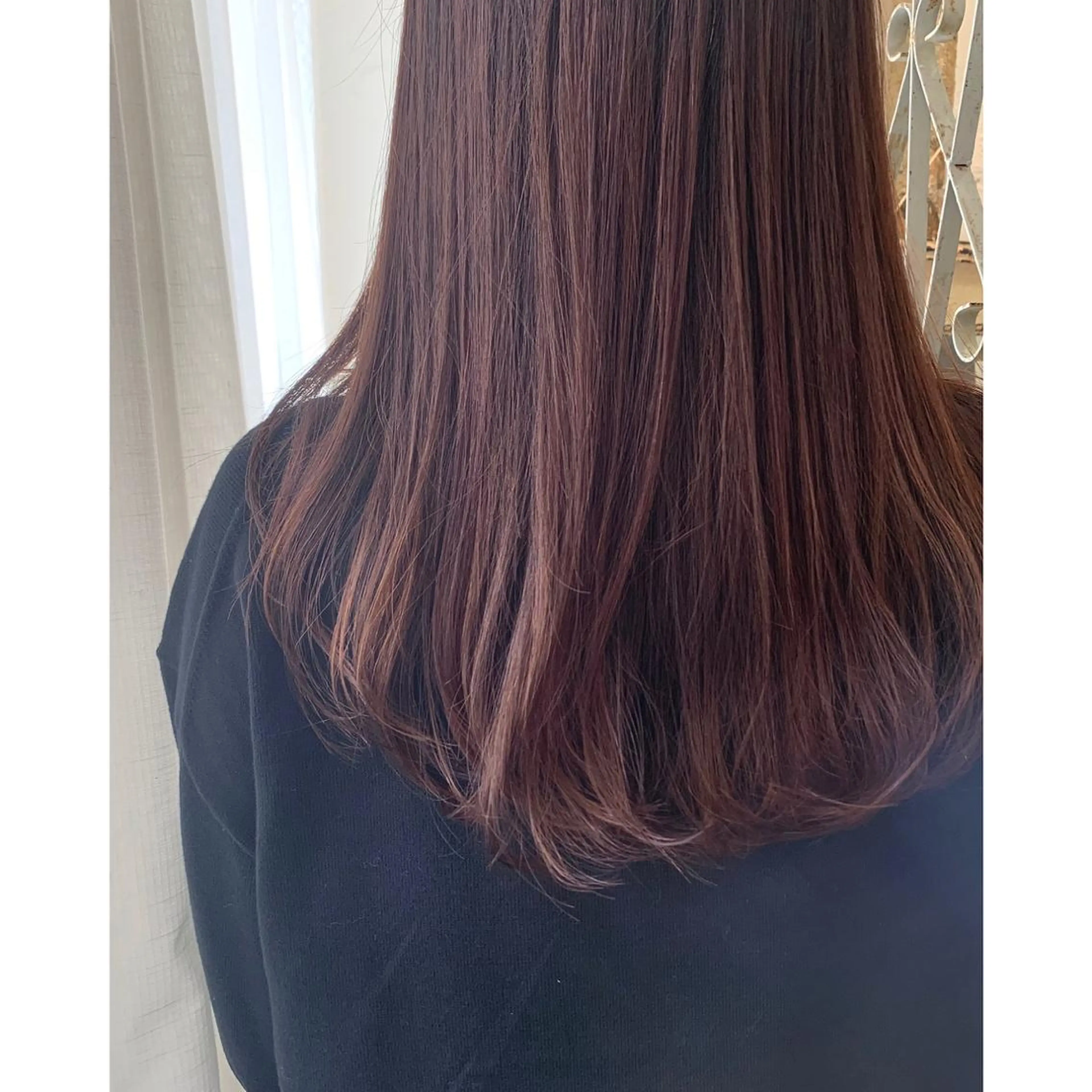 ロング カラー カット ヘアカラー fio マナミのヘアスタイル