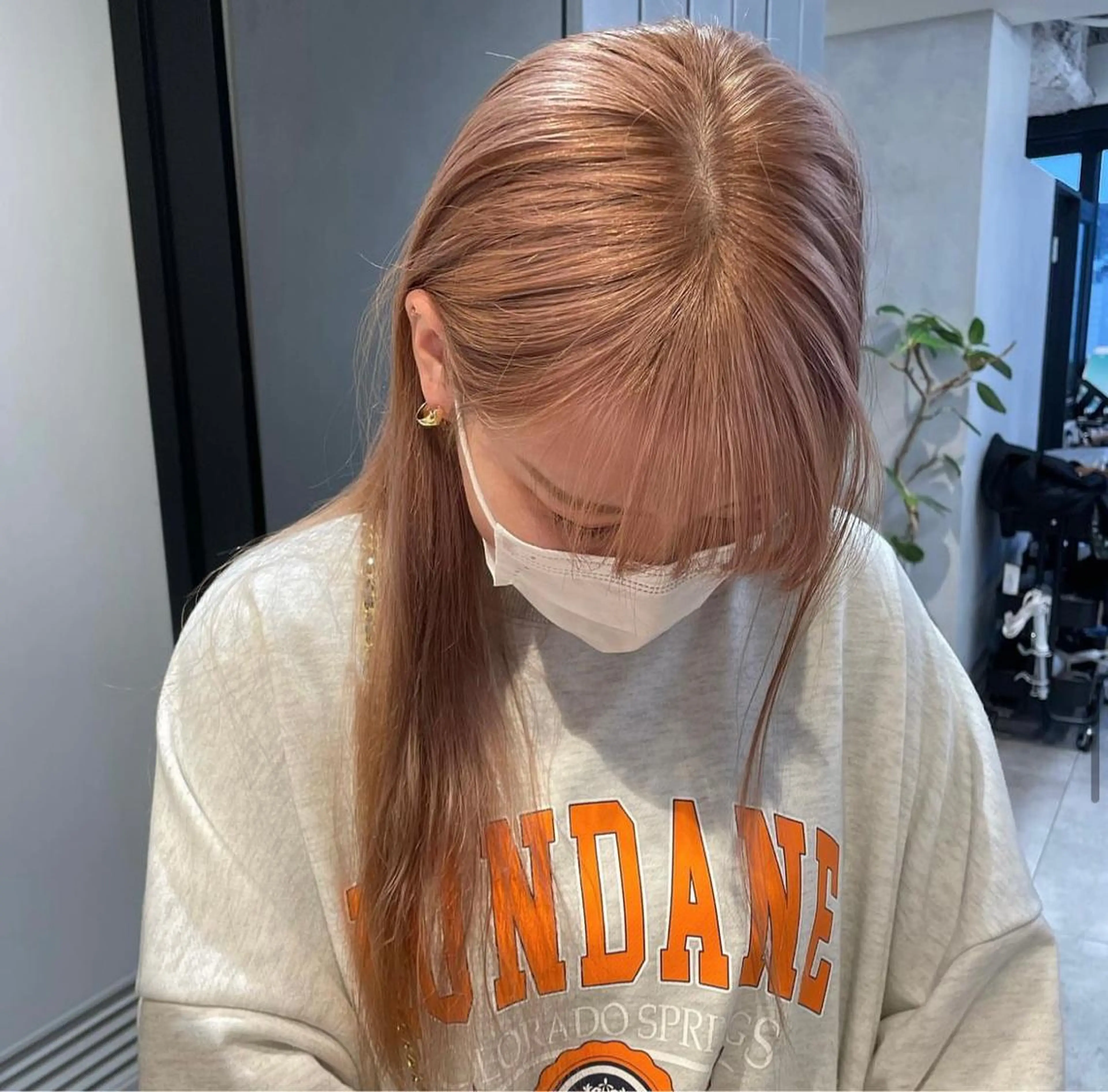 セミロング 韓国風ヘア トリートメント 梅田トレンドレイヤー RISA🎀💕のヘアスタイル