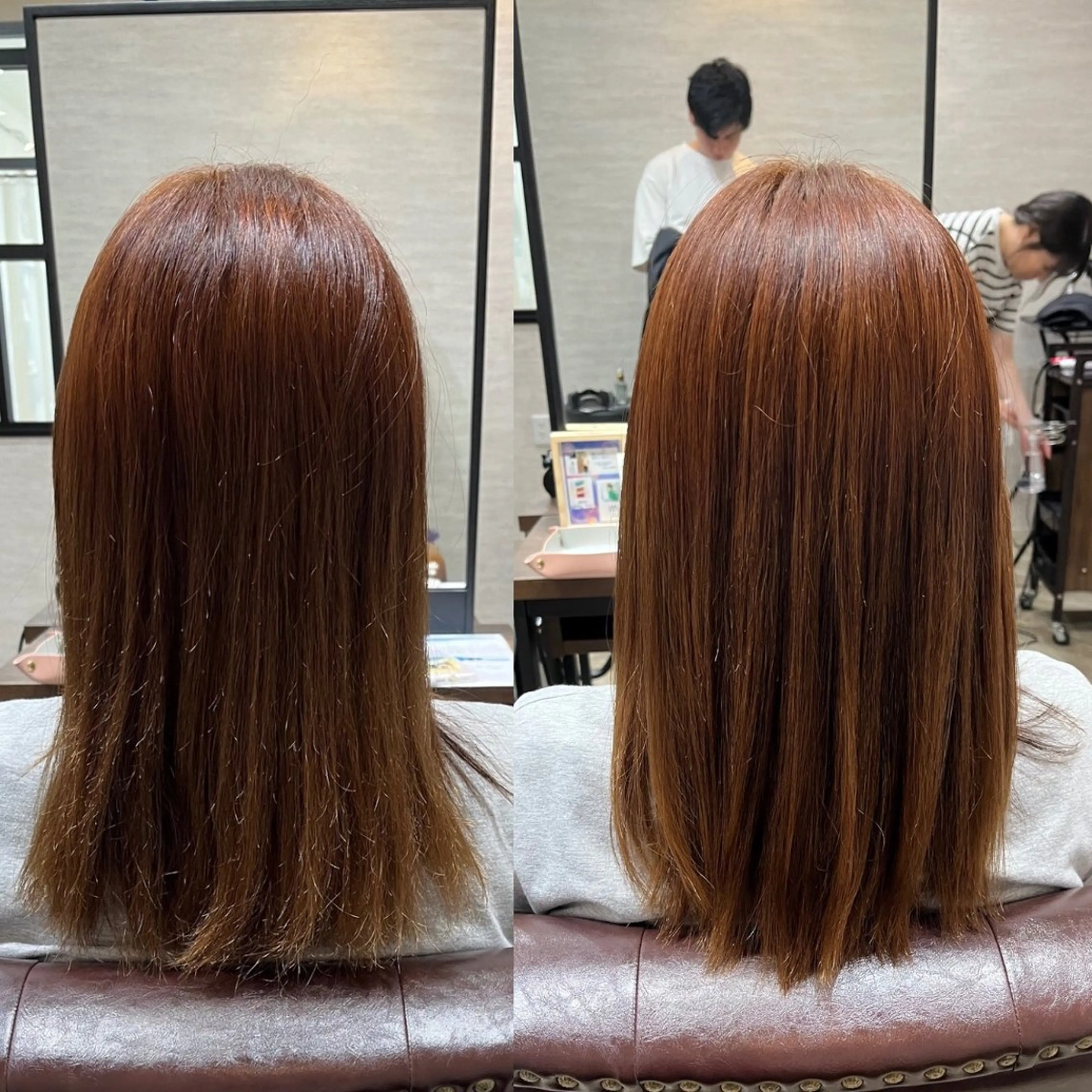 セミロング トリートメント ✨髪質改善✨ 縮毛矯正/佐藤恵太のヘアスタイル