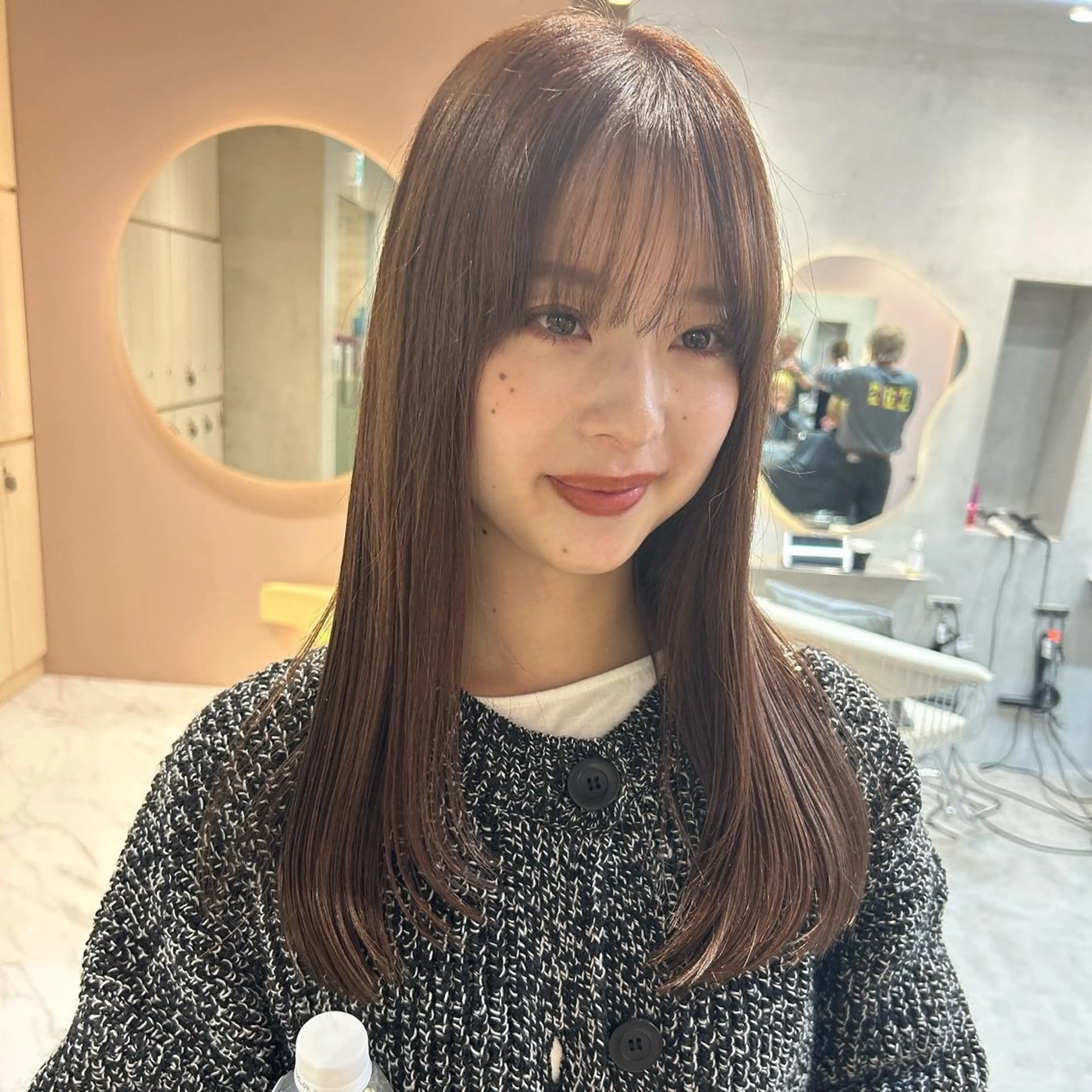 セミロング カット ヘアカラー トリートメント GLROW haruhiのヘアスタイル