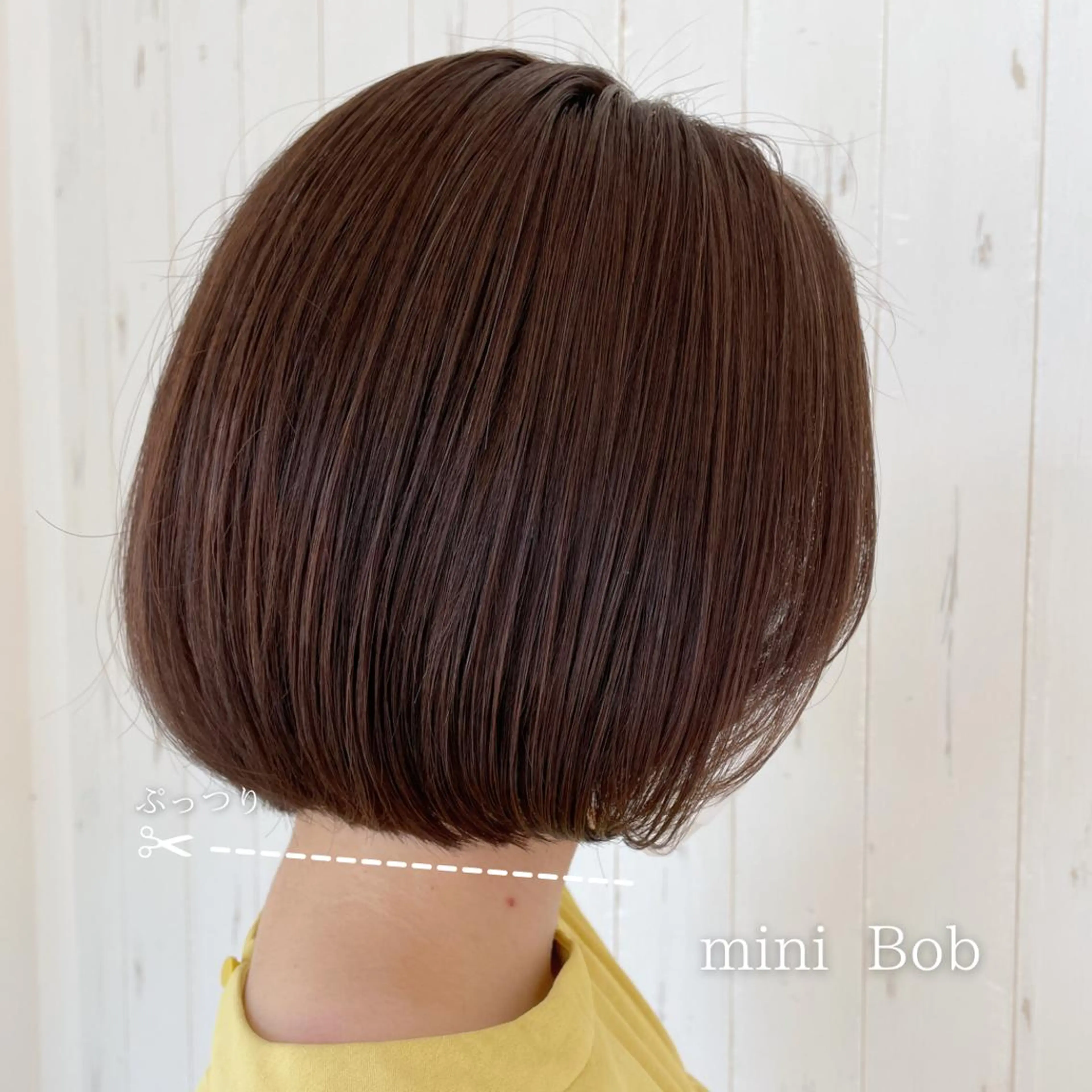 ショート カラー ボブ ボブ/透明感カラー 🤍永田真穂のヘアスタイル