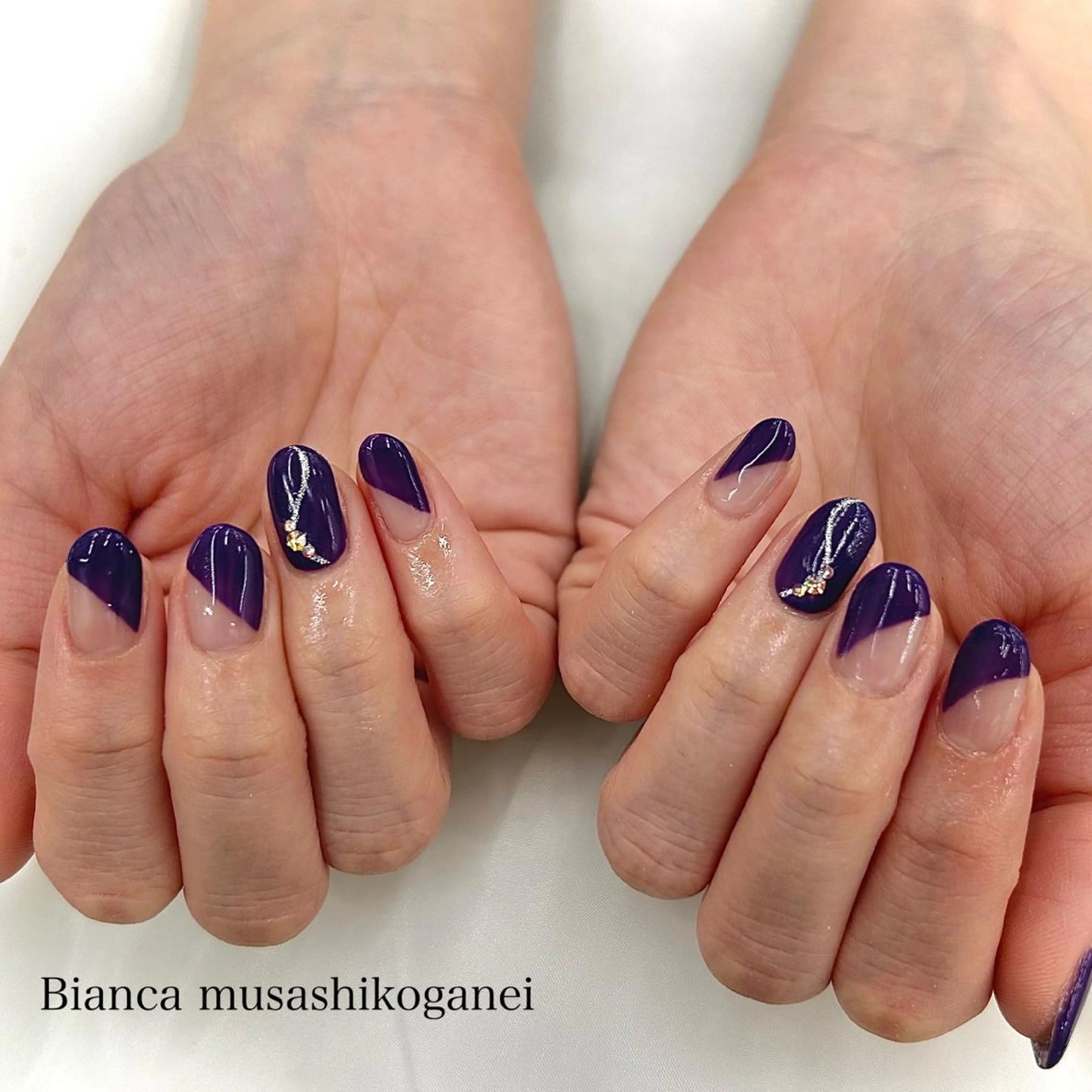 【オフあり】ワンポイントネイル➰💖 ［武蔵小金井/パラジェル、バイオジェル変更可］の写真