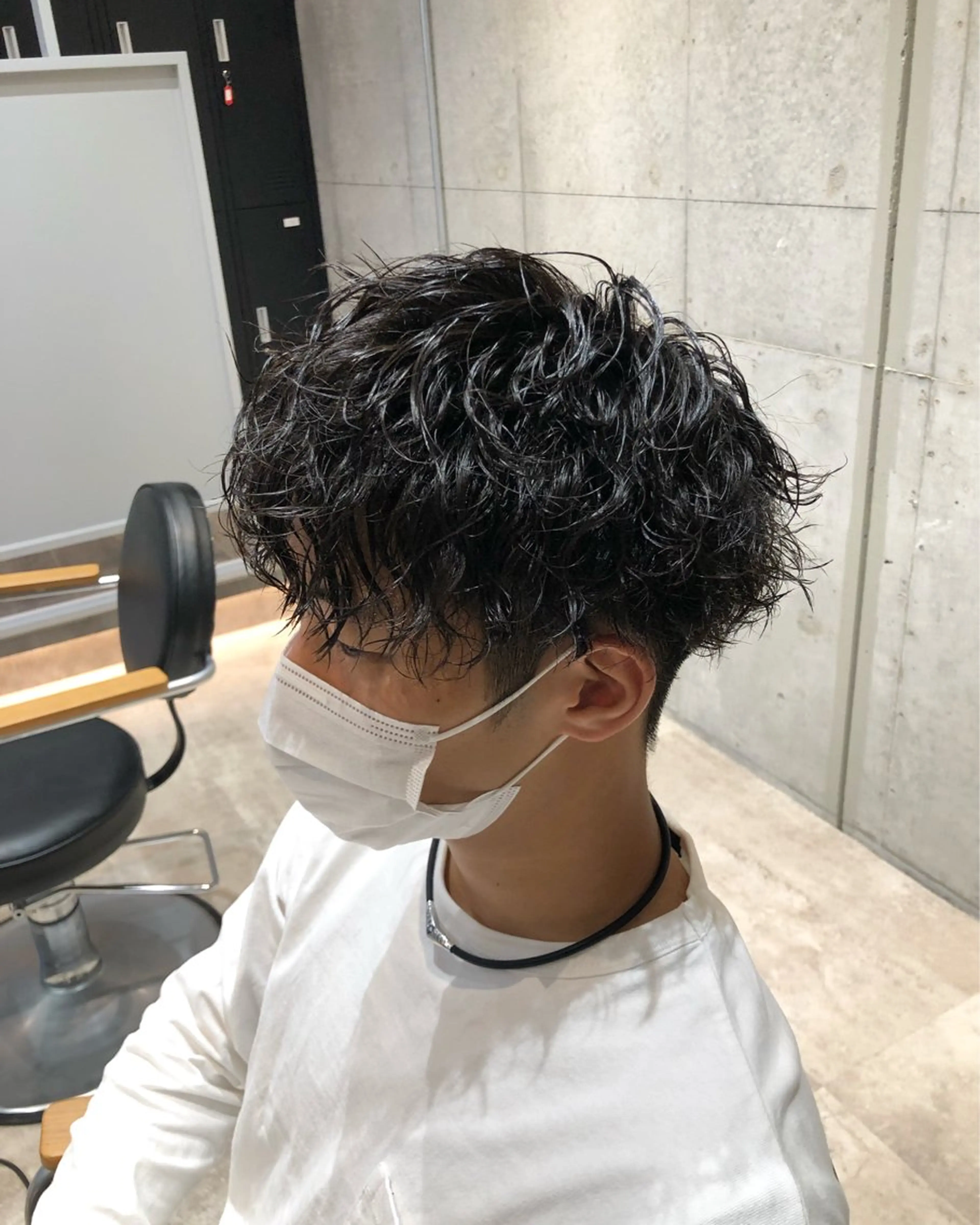 メンズカット+ツイストスパイラルパーマ+潤いトリートメントの写真