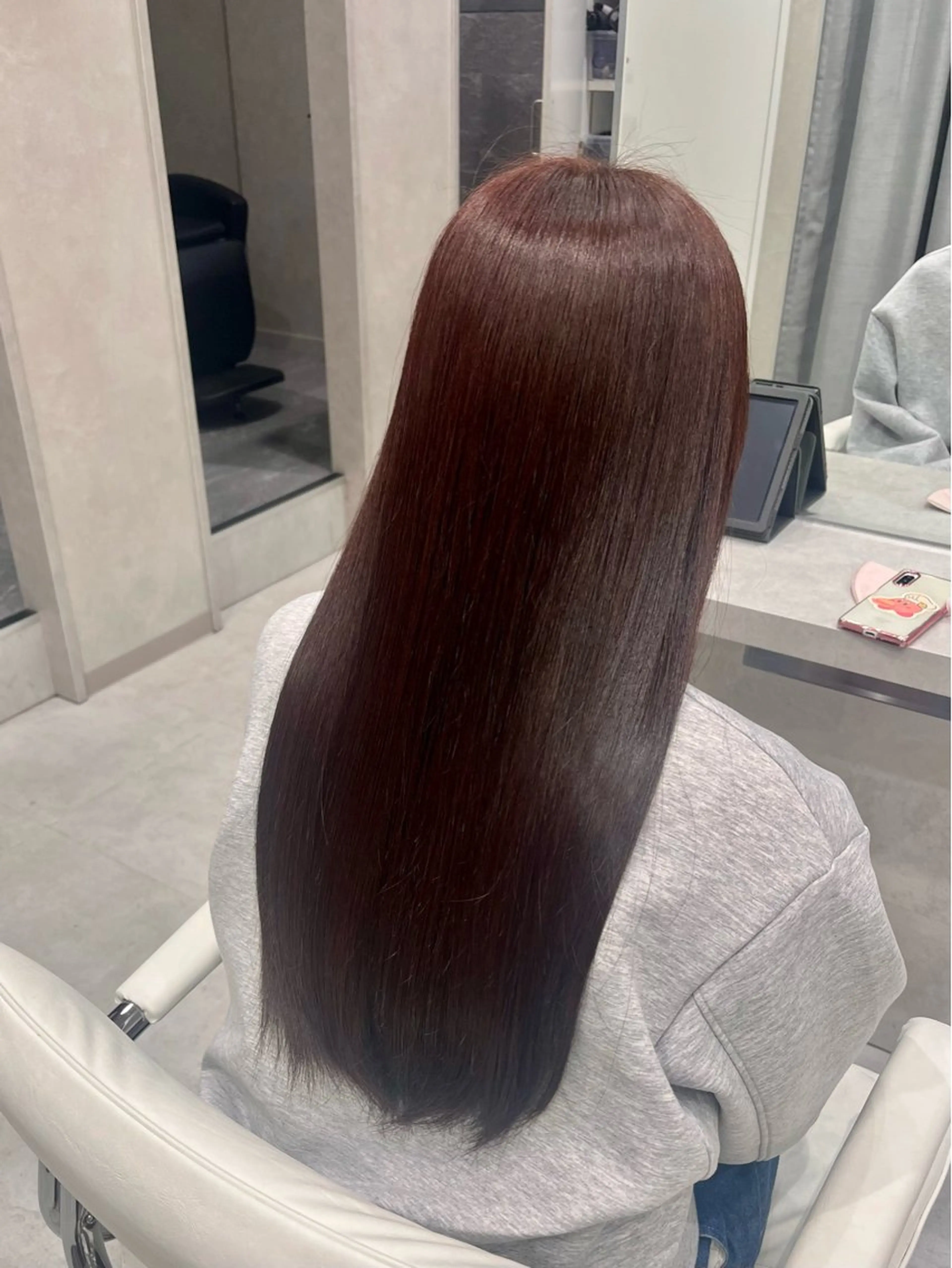 ロング カット ヘアカラー トリートメント 🇰🇷韓国ヘア 🇰🇷SAKURAのヘアスタイル