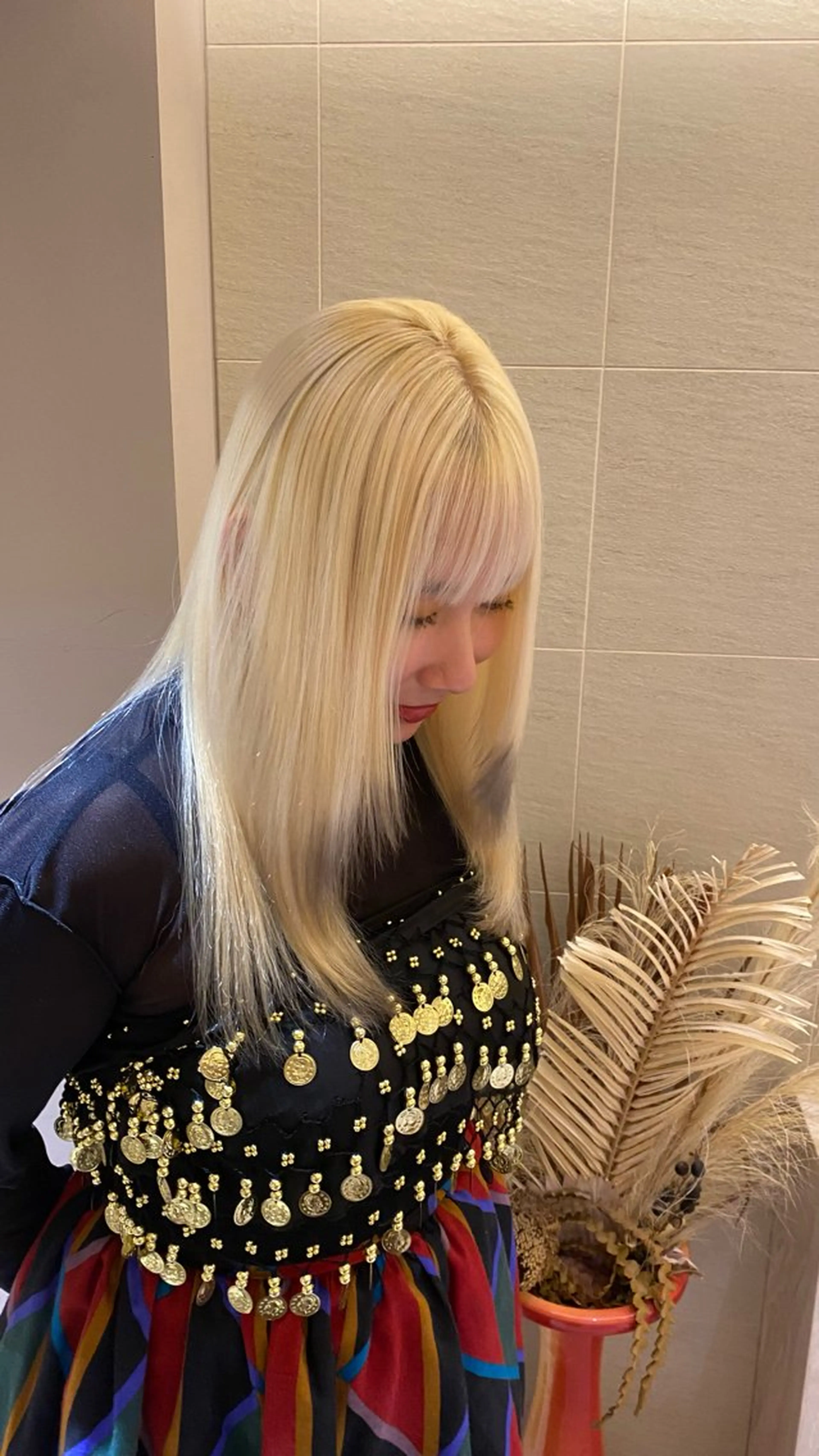 ロング カラー ヘアカラー 《無料カットモデル / perm》ナミのヘアスタイル