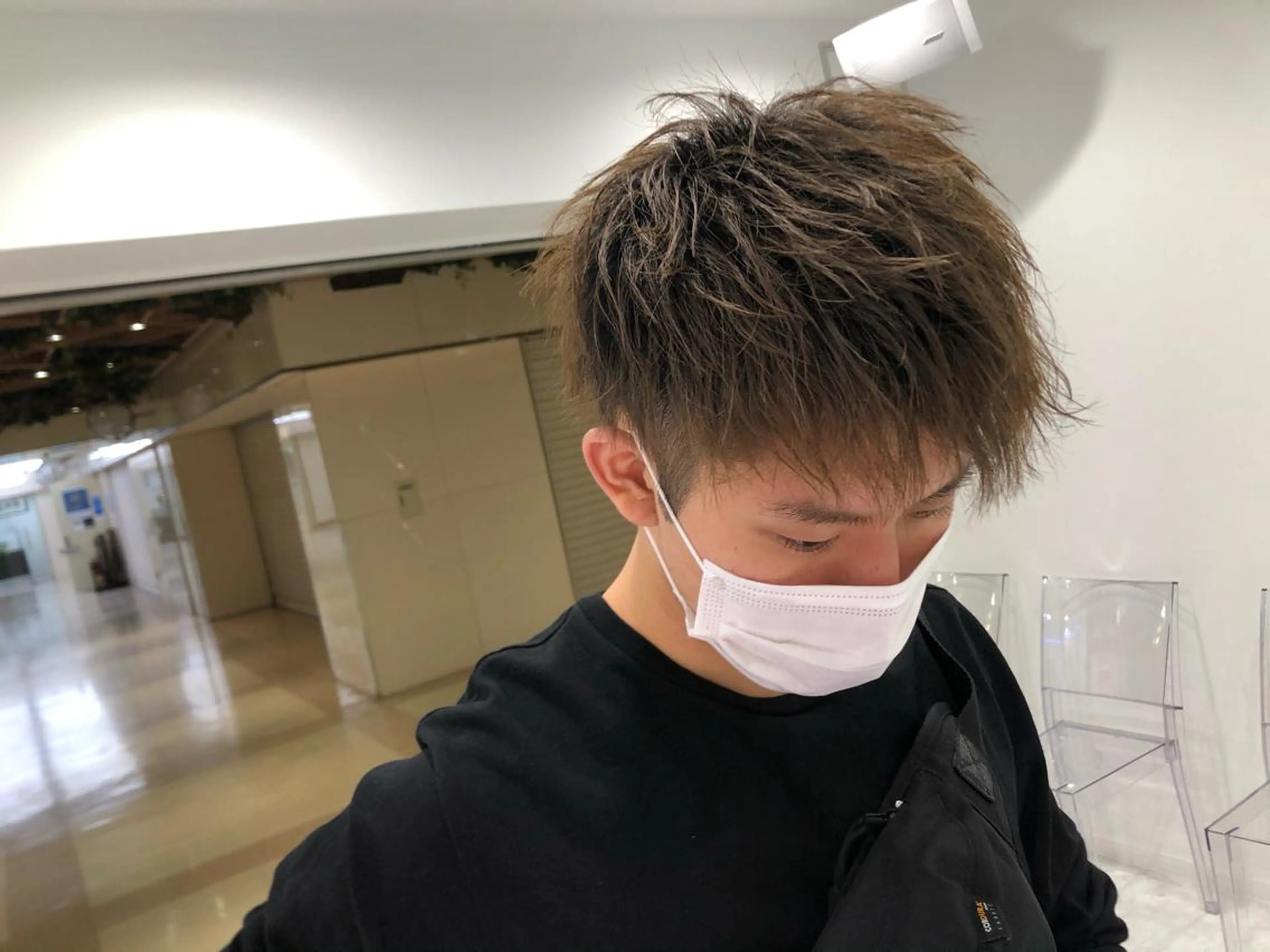 カラー メンズ BABY 艶髪暗髪ヘア💖達人のヘアスタイル