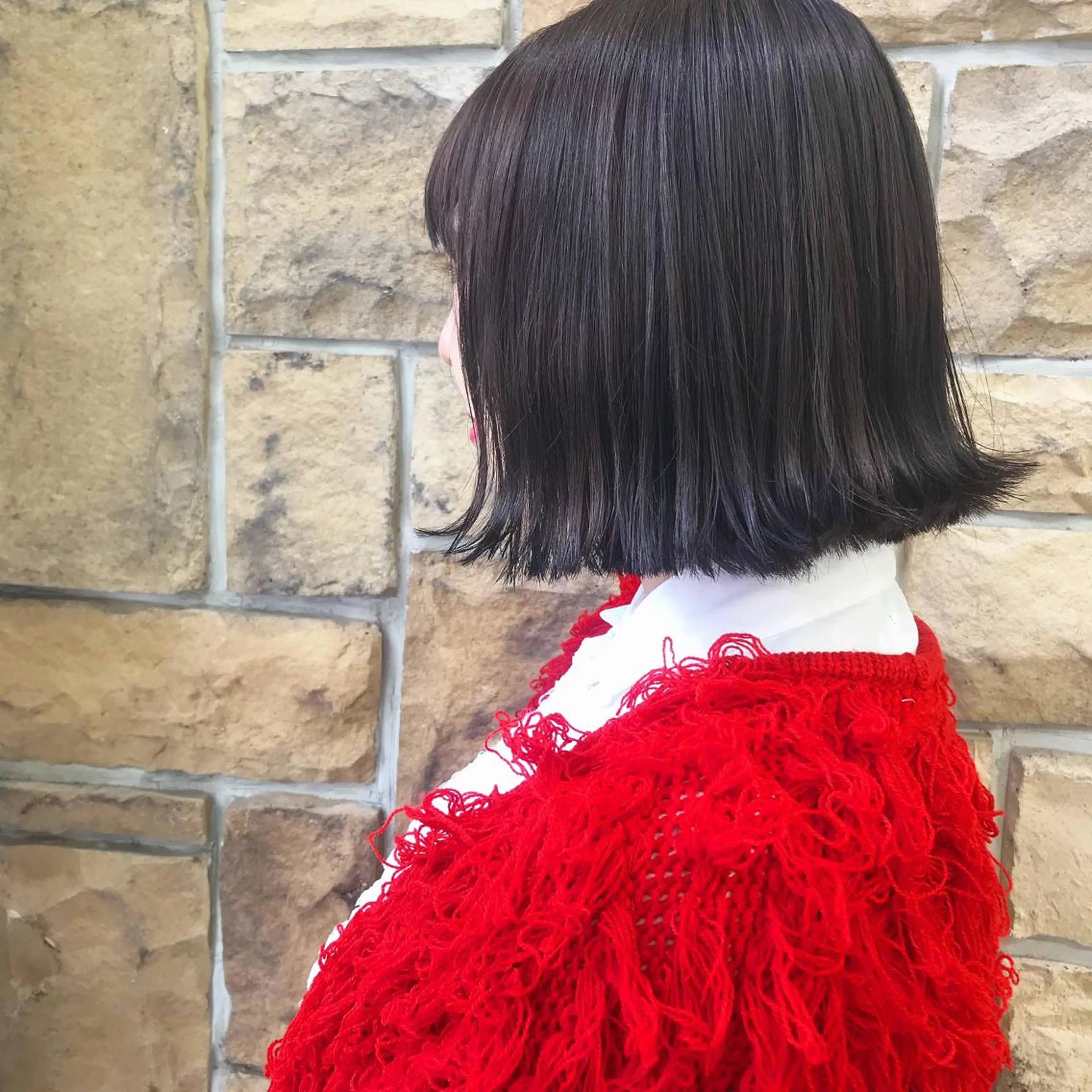 ショート カラー AMI ウルフパーマ/メンズのヘアスタイル