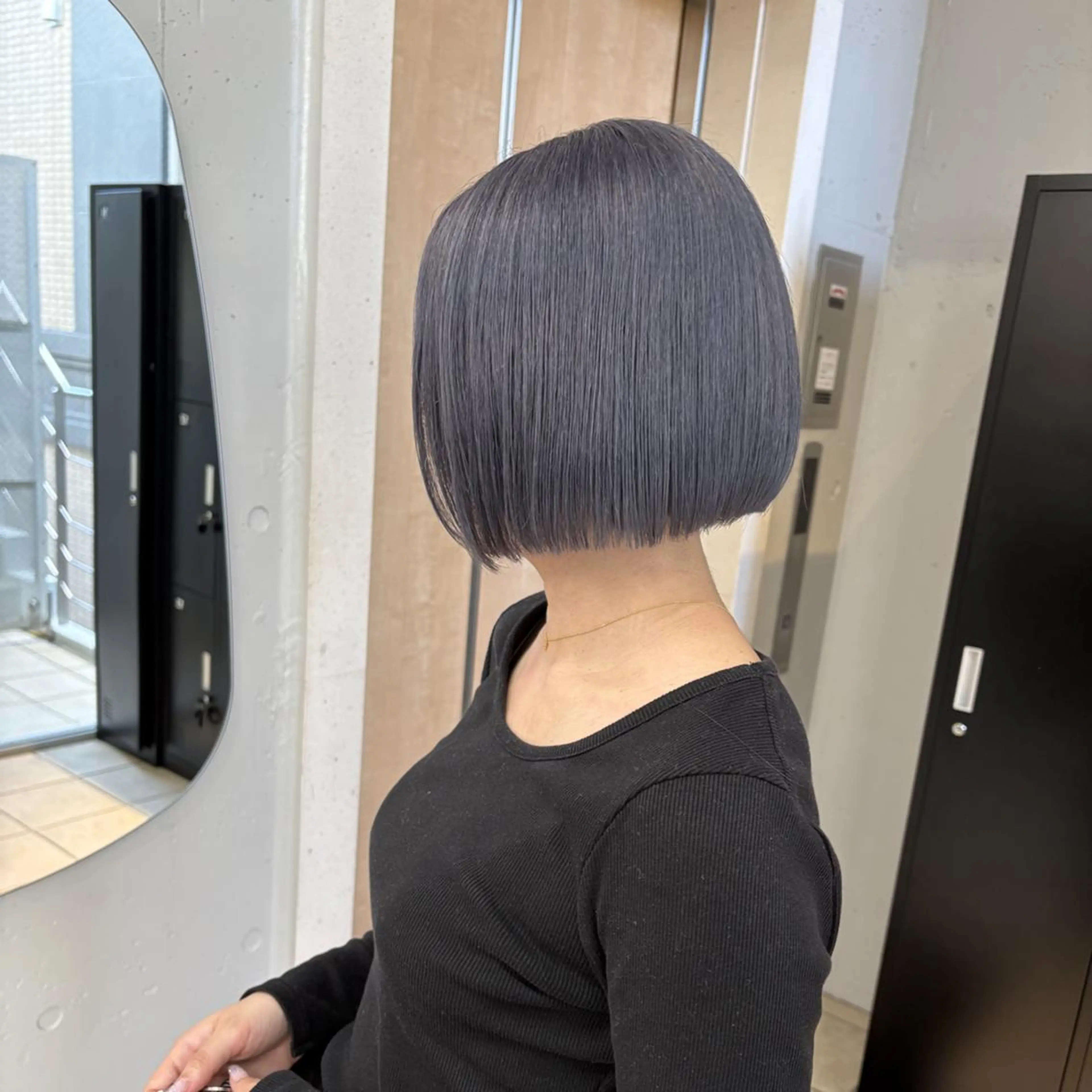 カラー ミディアム グレージュ ラベンダーカラー ラベンダーグレージュ ラベンダーグレー ヘアカラー トリートメント ハイトーンカラー😺 横山雪奈のヘアスタイル