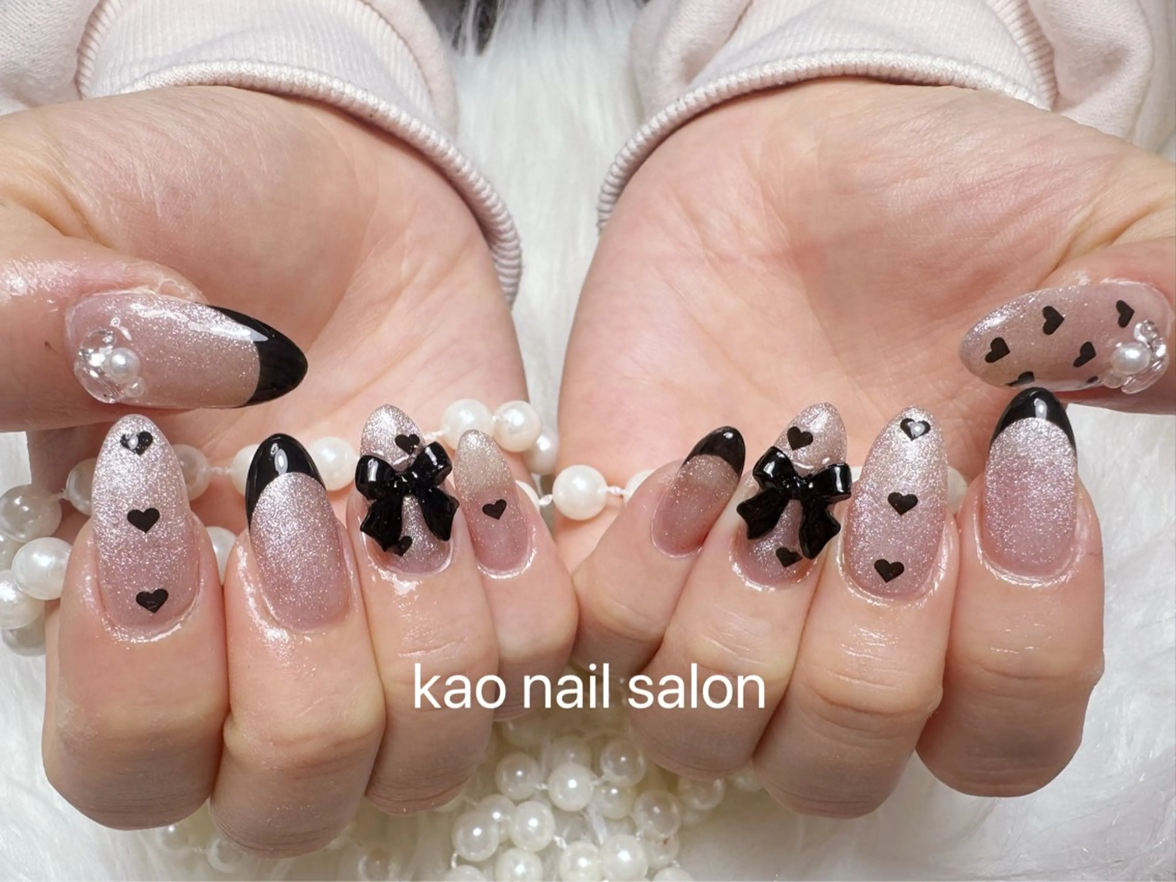 ネイル ハンドネイル kao nail マグネット/長さだしのネイルデザイン