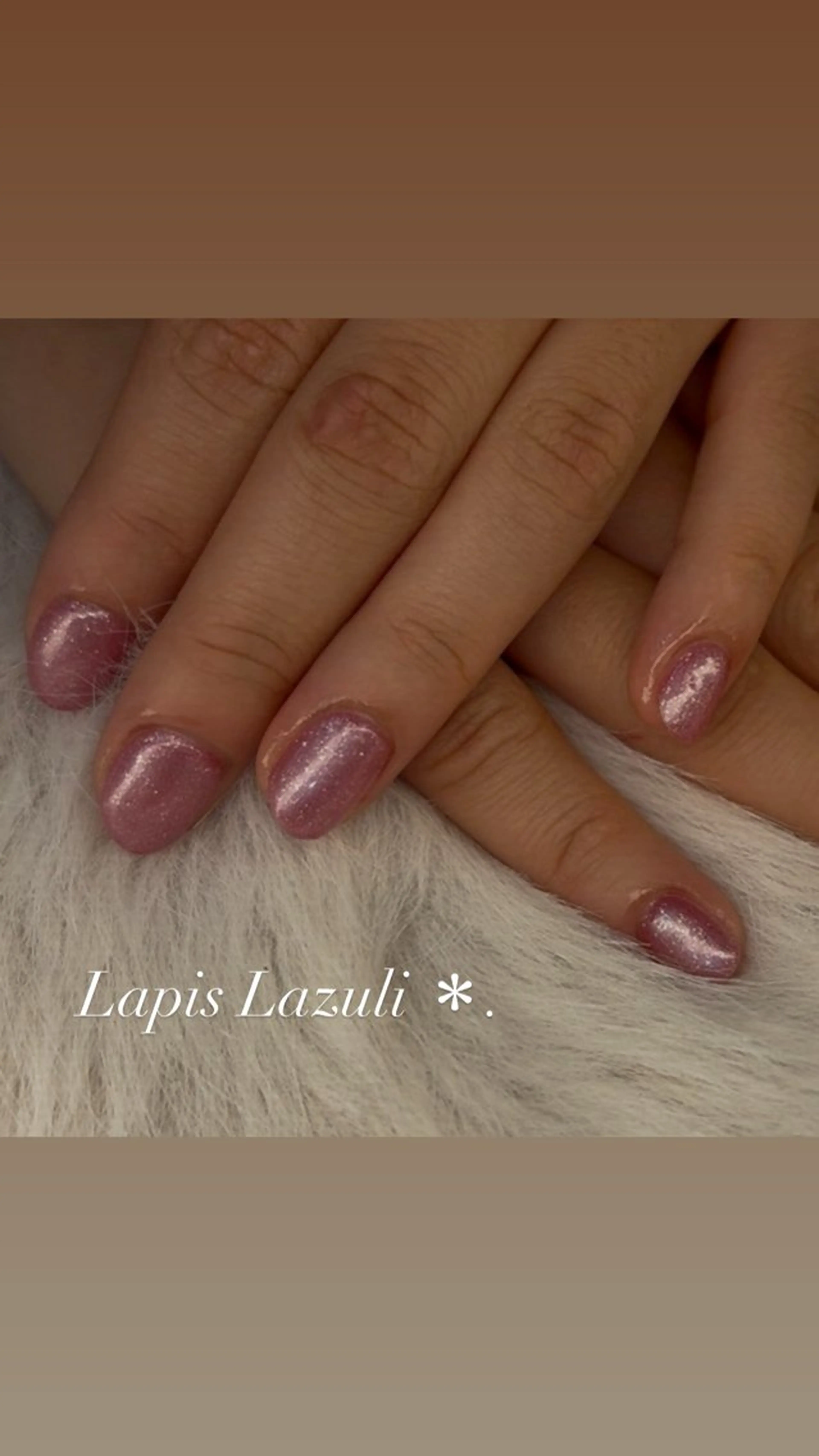 ネイル ワンカラーネイル ラピスラズリ ゆりあのネイルデザイン