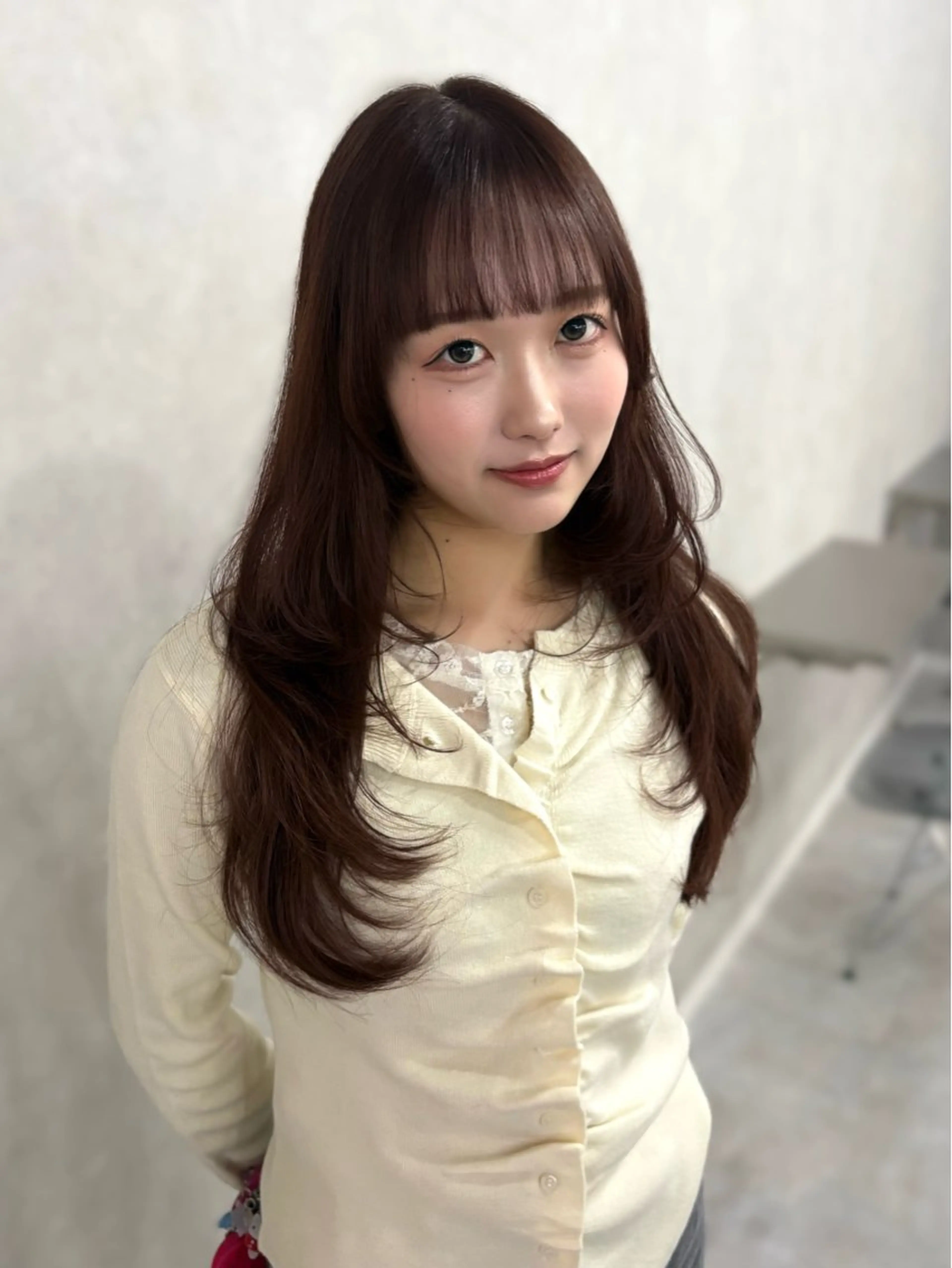 ロング カラー レイヤーカット 似合わせカット カット ヘアカラー 盛れる顔まわり✨🎀 レイヤー別所好葉のヘアスタイル