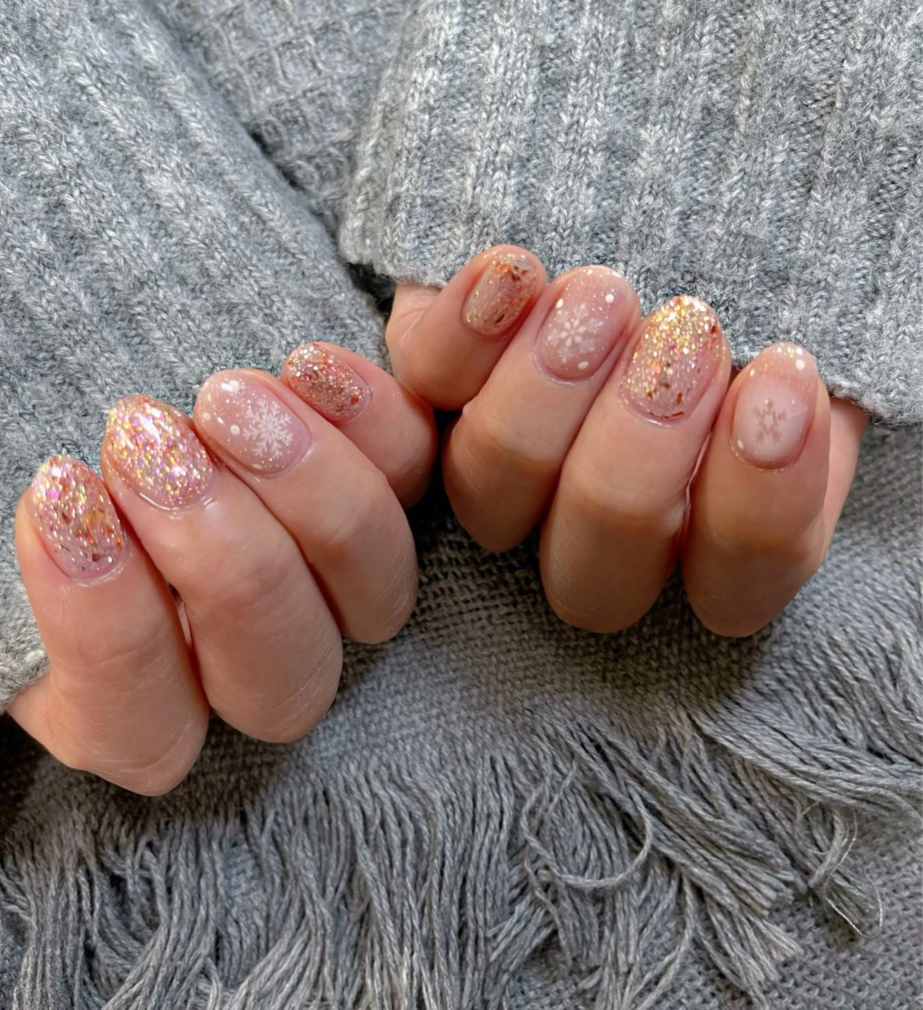 ミディアム ハンドネイル めぐみのネイルサロン 惠のネイルデザイン