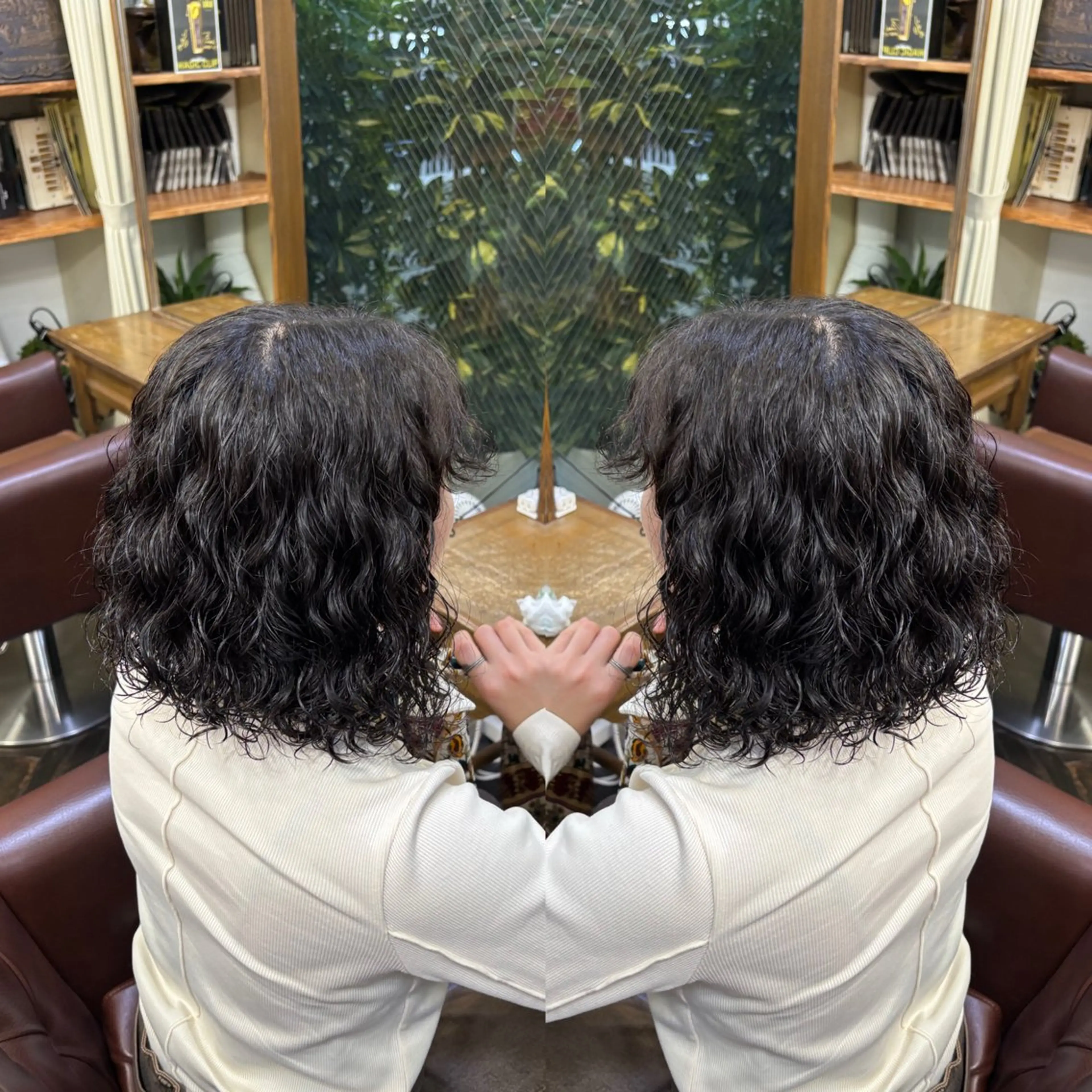 ミディアム パーマ ☻モエカ/ハイトーン アレンジ☻のヘアスタイル