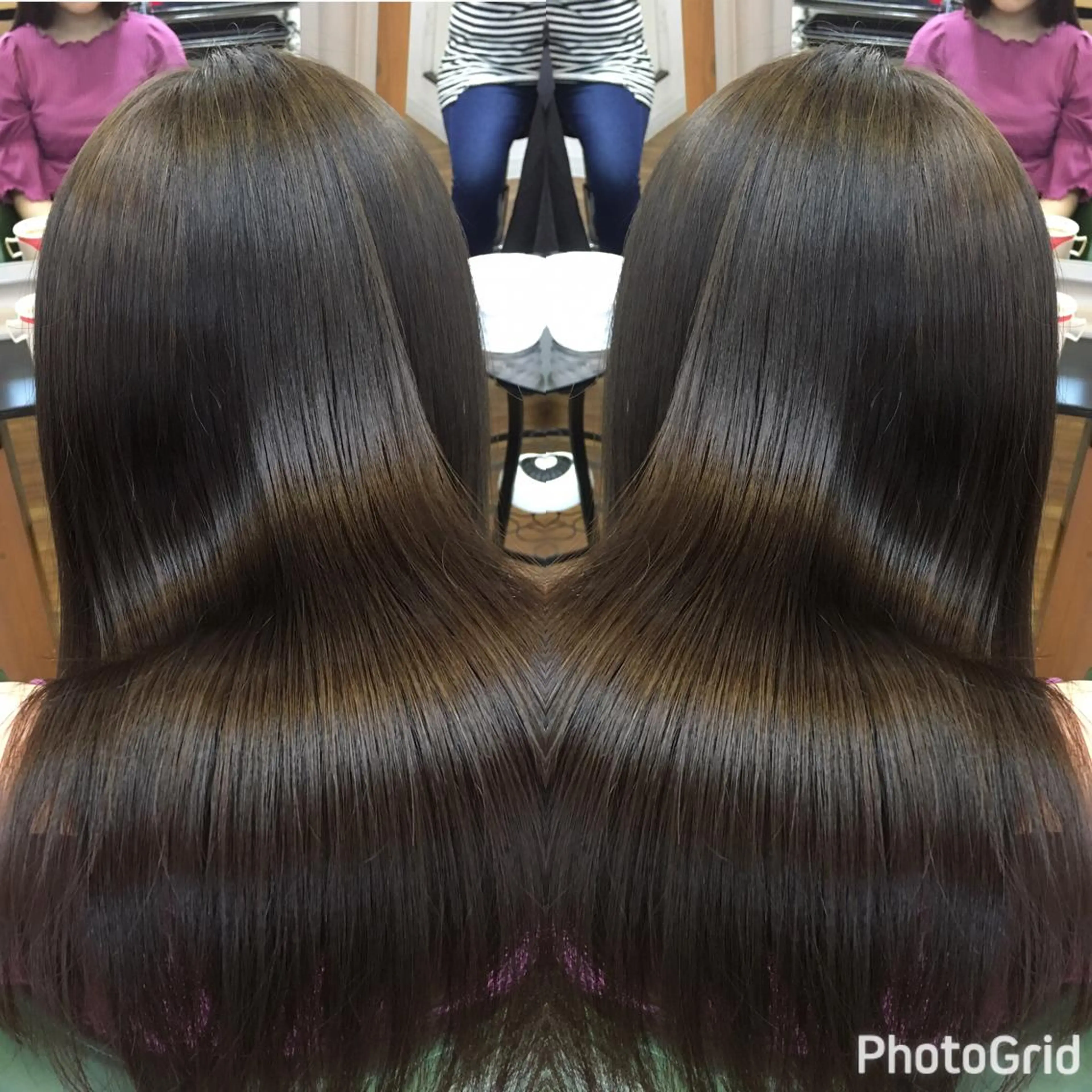 ロング カラー パーマ ヘアアレンジ メンズ キッズ ネイル マツエク・マツパ イルミナカラー PALETTE(パレット)所属・SHIORI💜口コ ミNo.1艶カラーのヘアスタイル