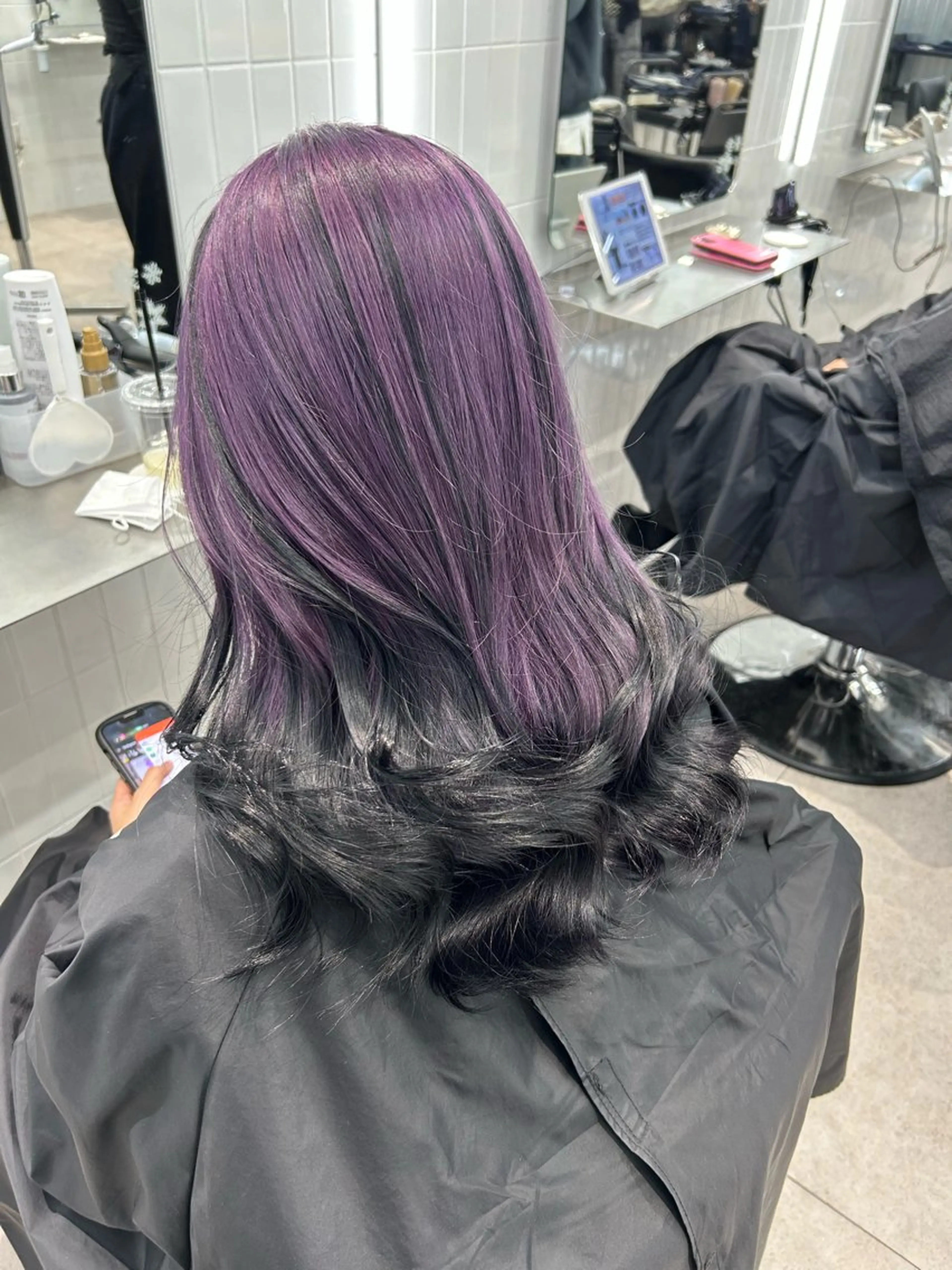 ロング ヘアカラー トリートメント ヘアセット ONYX 表参道所属・ショート/ボブ/似 合わせ/顔周りカットのヘアスタイル