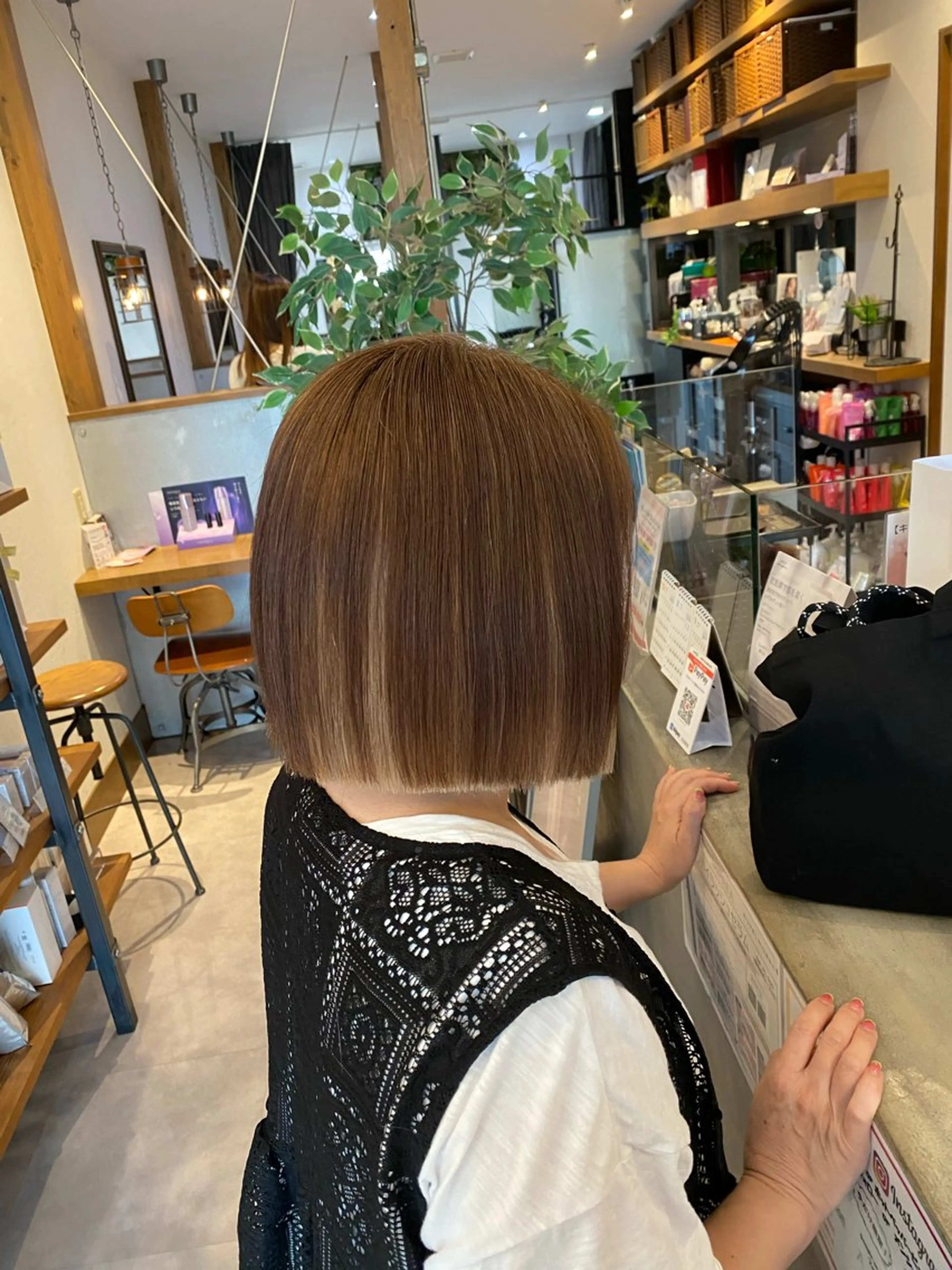 ミディアム カラー カット ヘアカラー 希優🌺ソムリエ /ブリーチ/カットのヘアスタイル